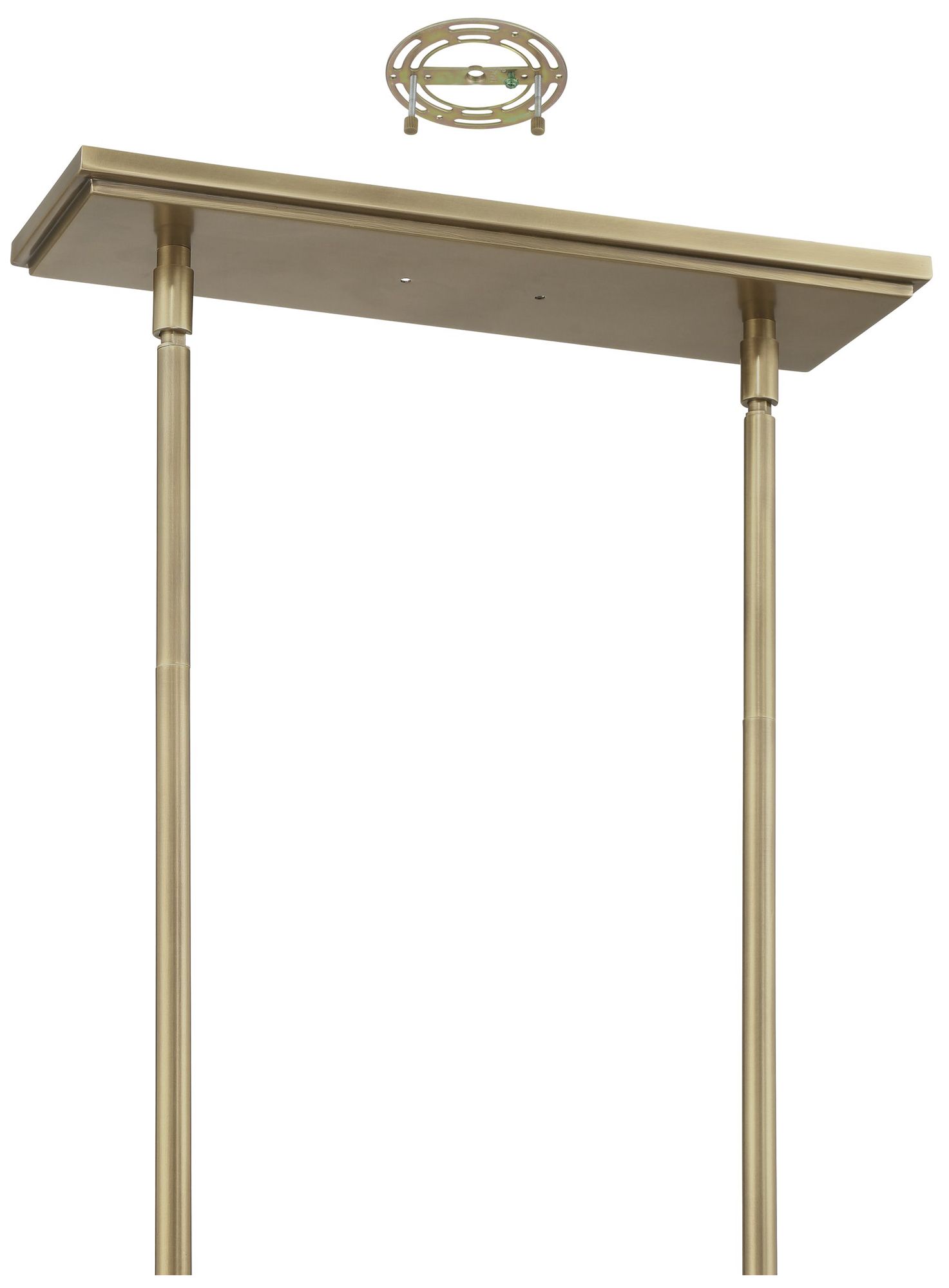 Image 5 Thesis Mcgill 60" 2 Light Natural Brass Linear Chandelier more views