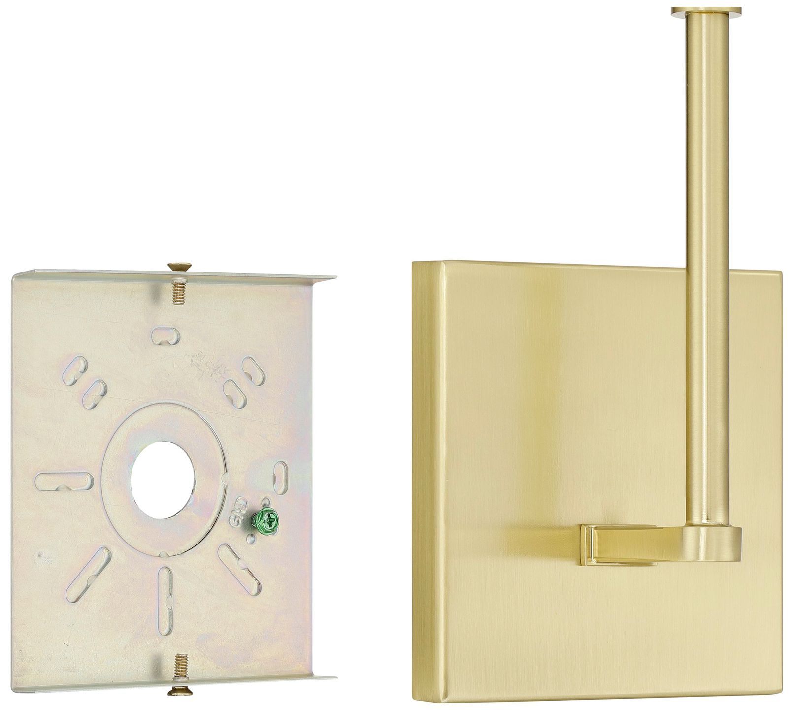 Image 5 Thesis Montclair 12" Brushed Gold and Natural Alabaster Wall Sconce more views