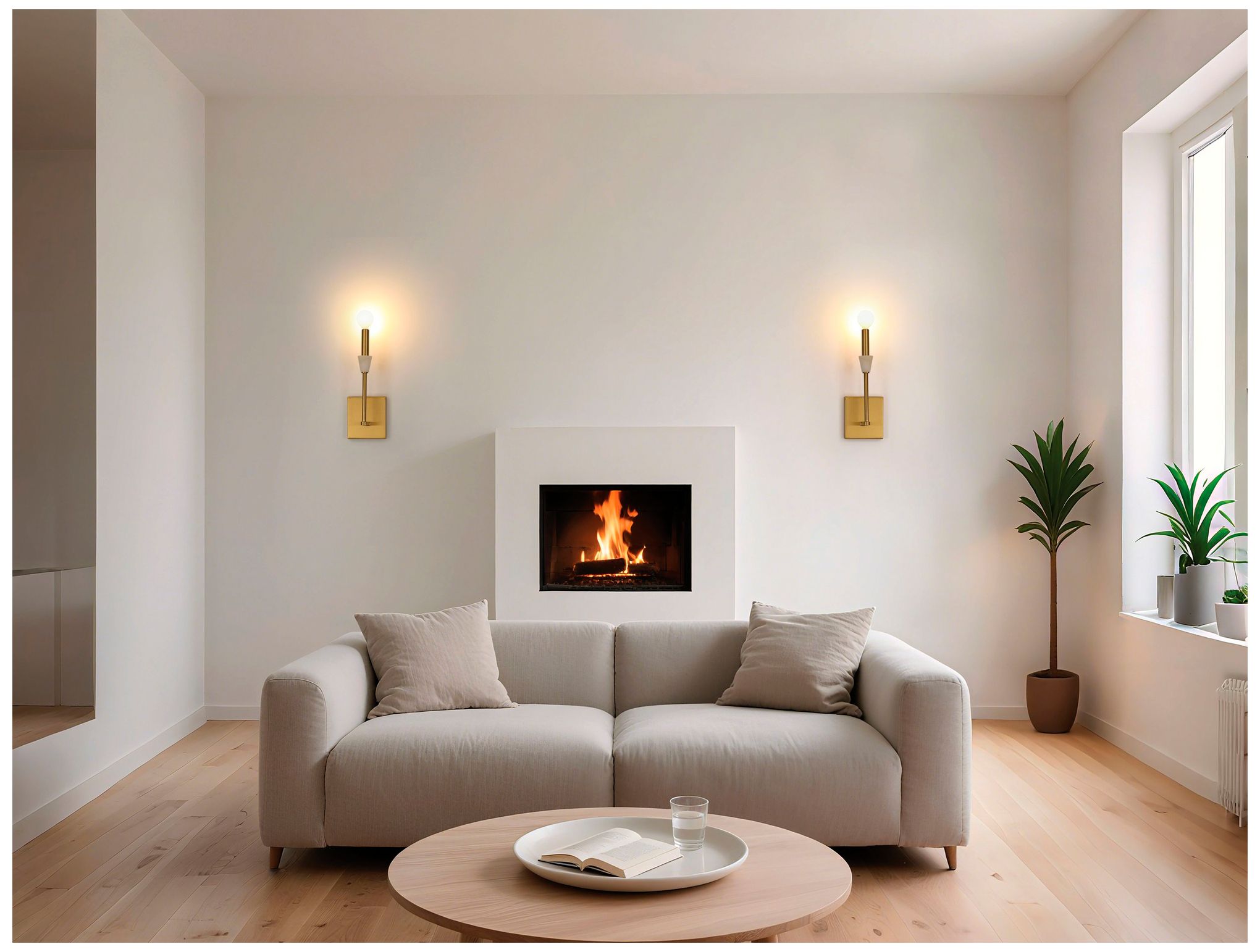 Image 6 Thesis Montclair 12" Brushed Gold and Natural Alabaster Wall Sconce more views