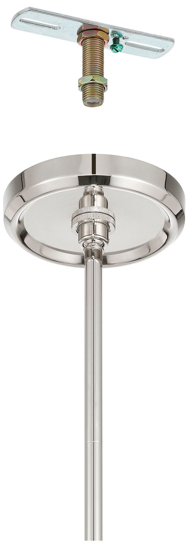 Image 5 Thesis Montclair 6 Lt Forged Bronze / Natural Alabaster Linear Chandelier more views
