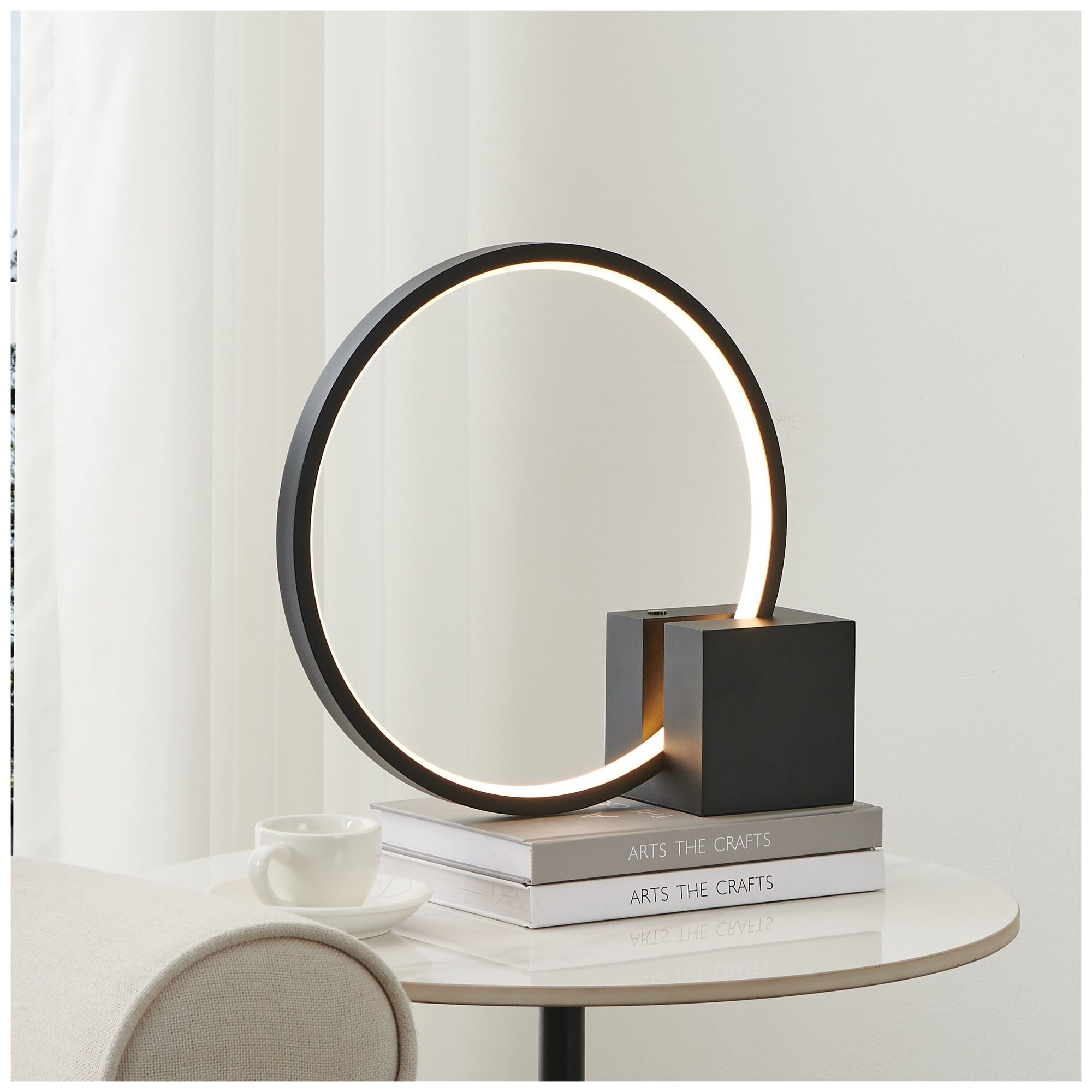Image 2 Thesis Nassa 12 inch Black LED Table Lamp more views