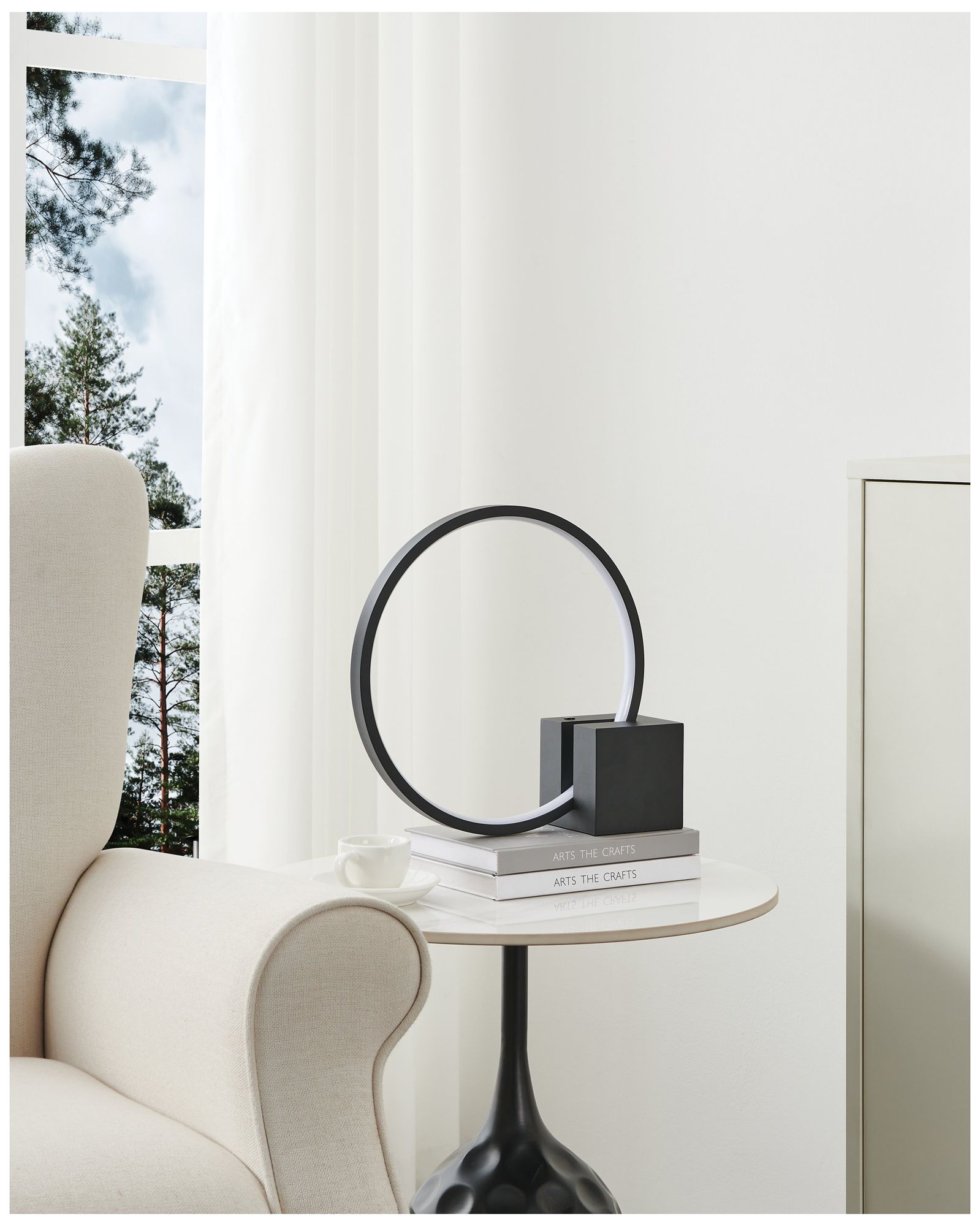 Image 7 Thesis Nassa 12 inch Black LED Table Lamp more views