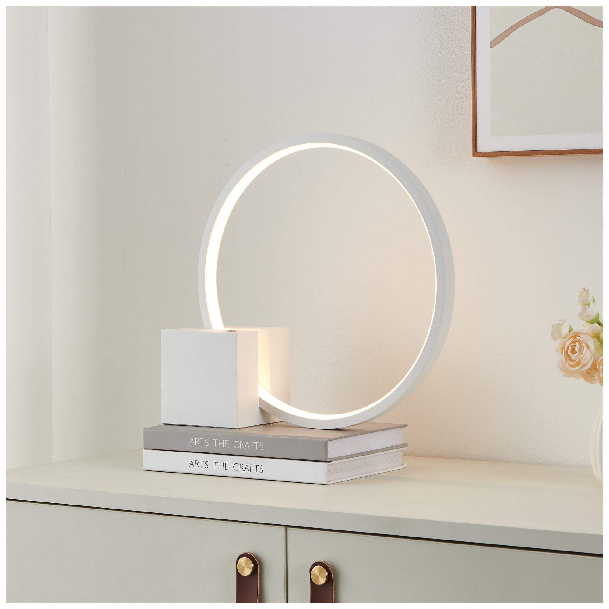 Image 2 Thesis Nassa 12 inch White LED Table Lamp more views