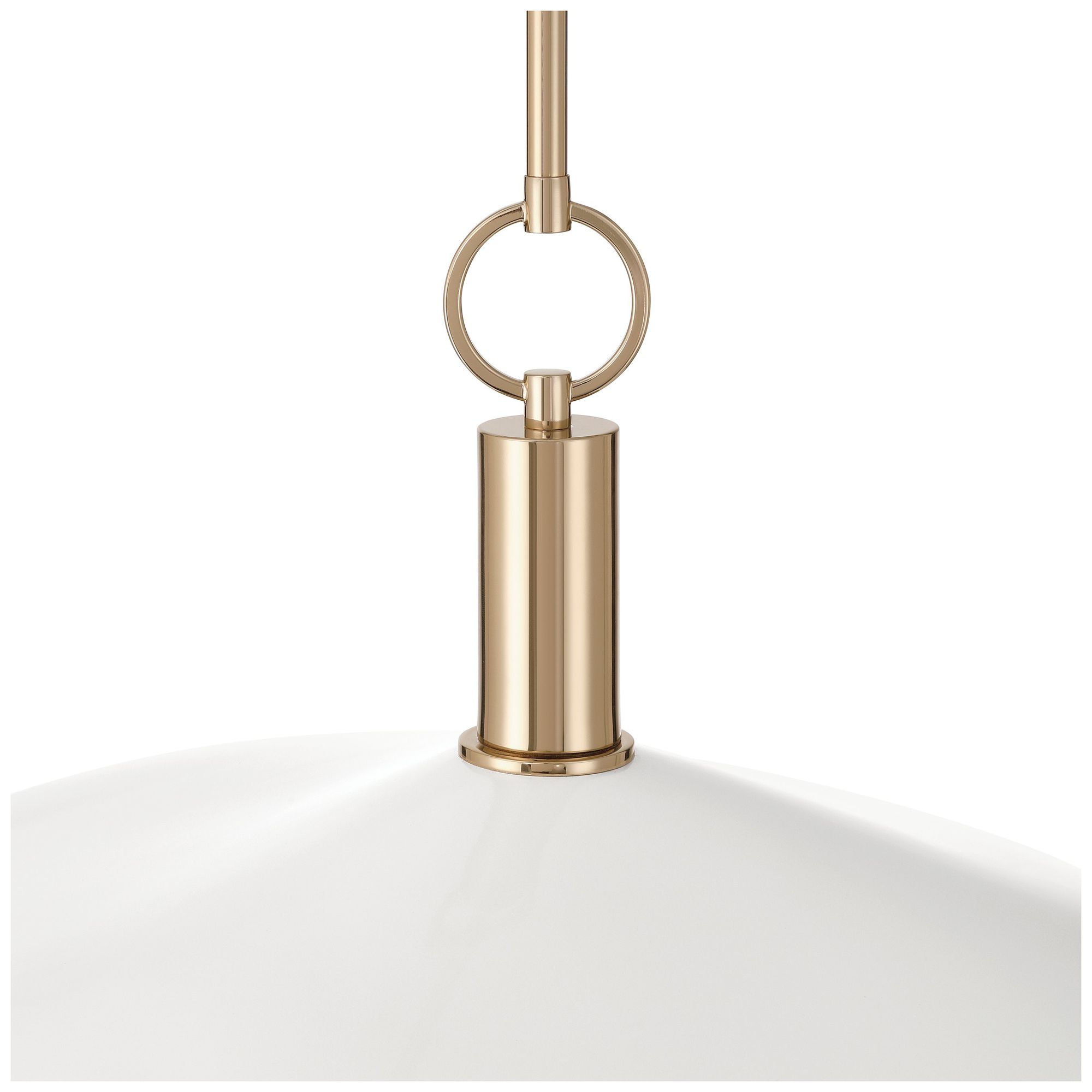 Image 6 Thesis Novella 18" Polished Gold LED Convertible Pendant more views