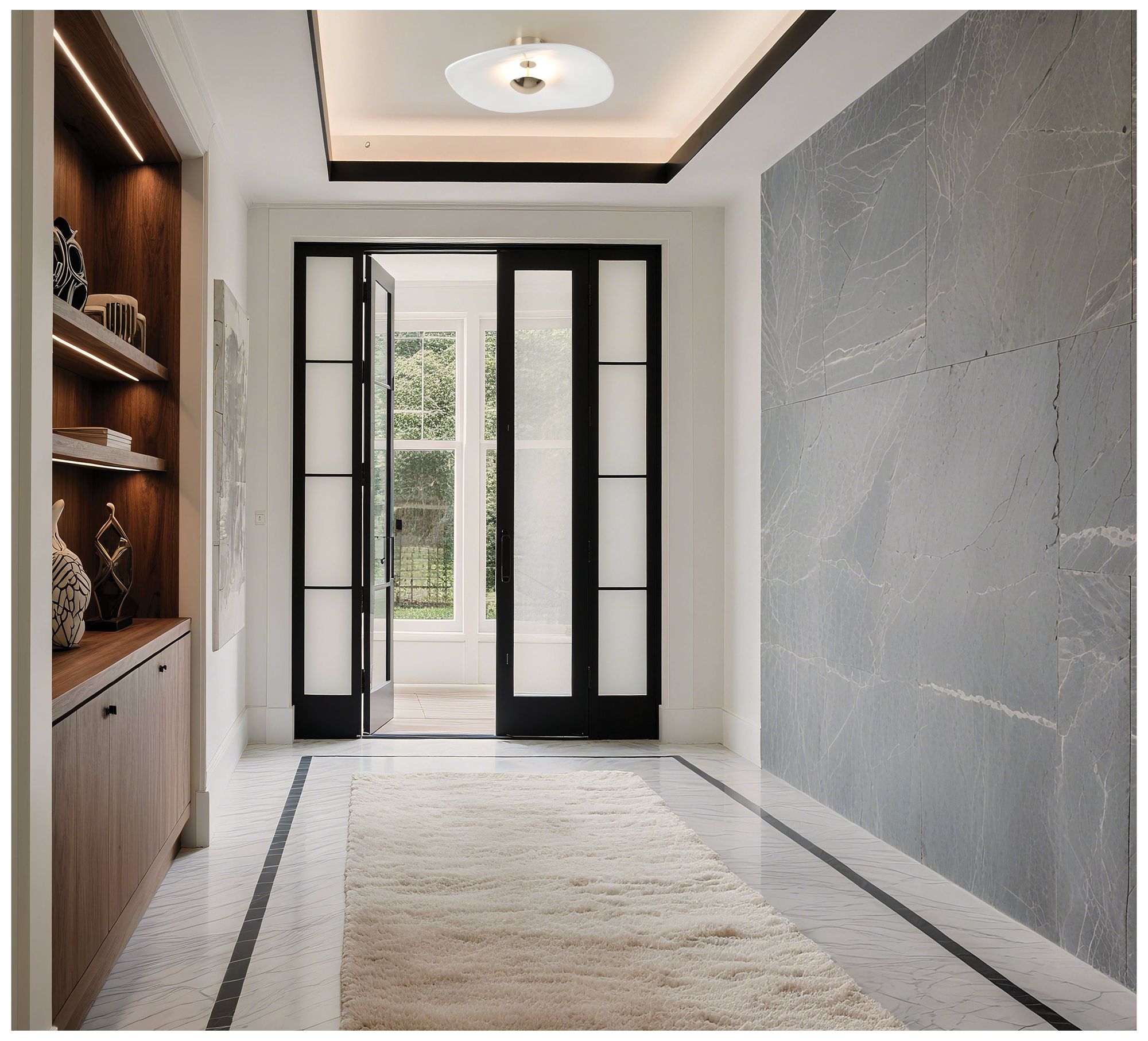 Thesis Novella 18" Polished Gold LED Convertible Pendant