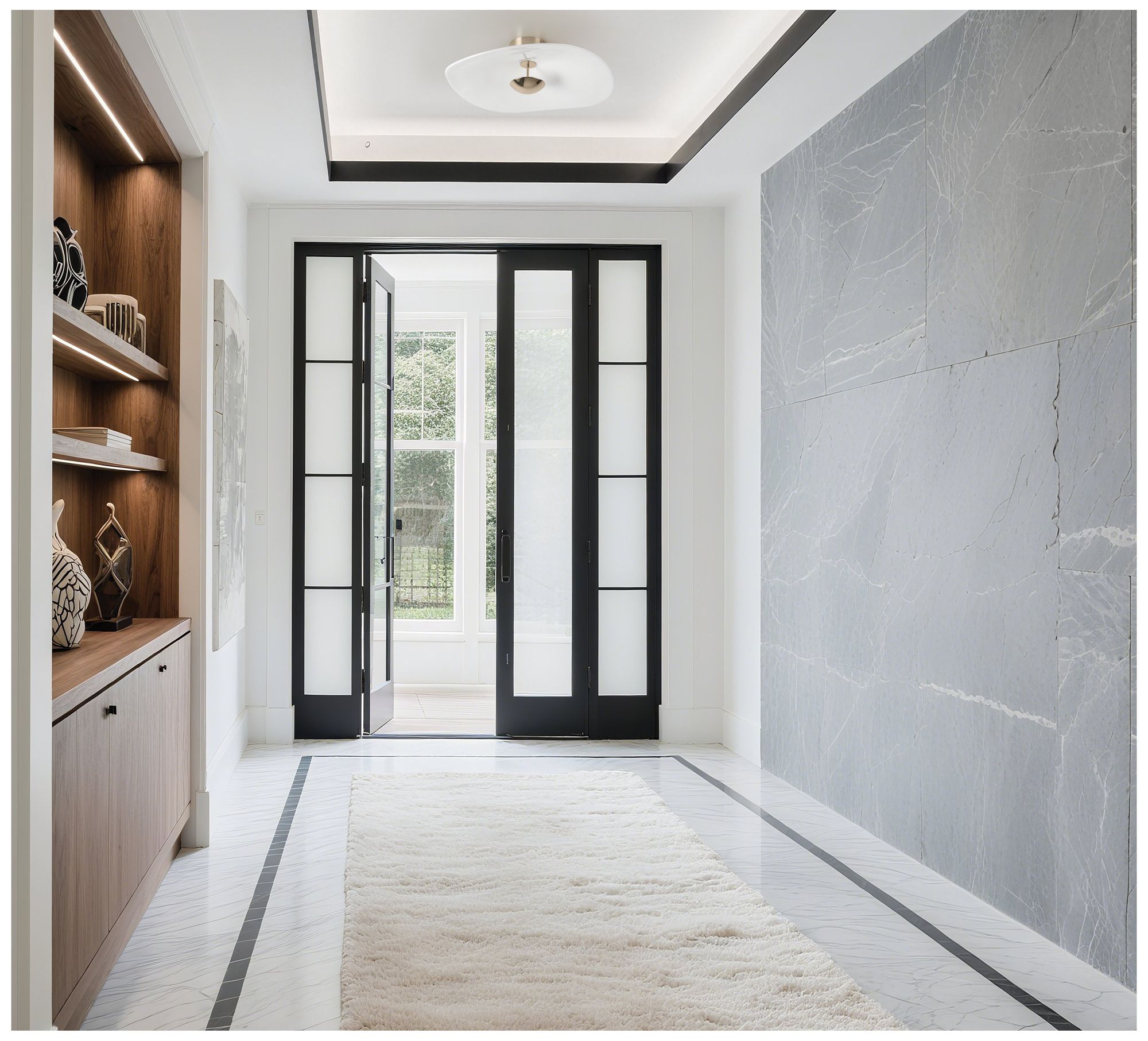 Thesis Novella 18" Polished Gold LED Convertible Pendant