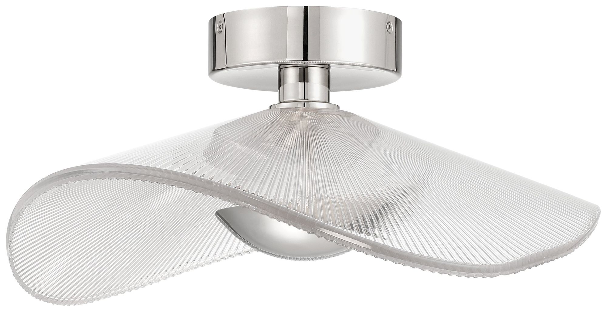 Image 4 Thesis Novella 18" Polished Nickel LED Convertible Pendant more views