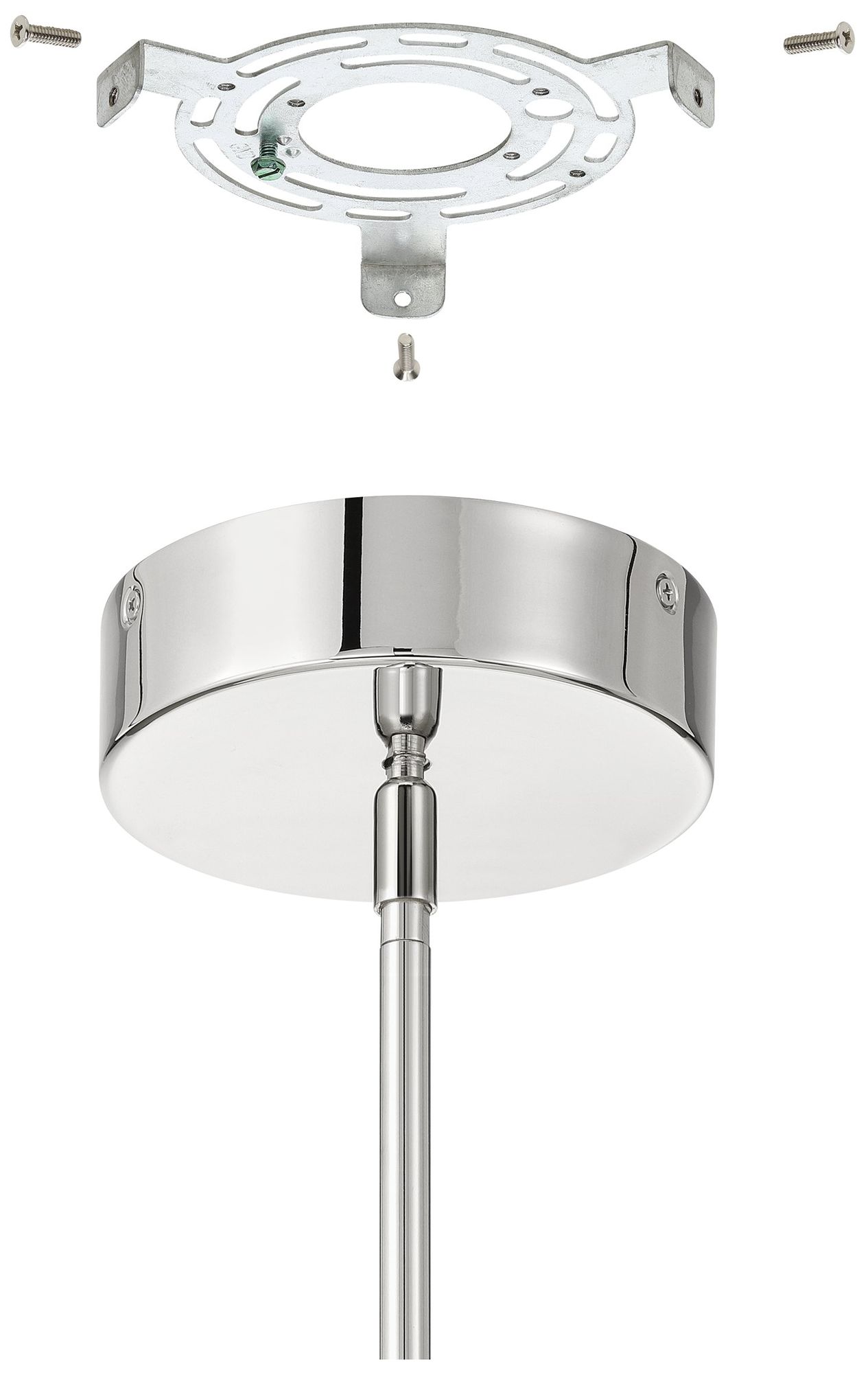 Image 6 Thesis Novella 18" Polished Nickel LED Convertible Pendant more views