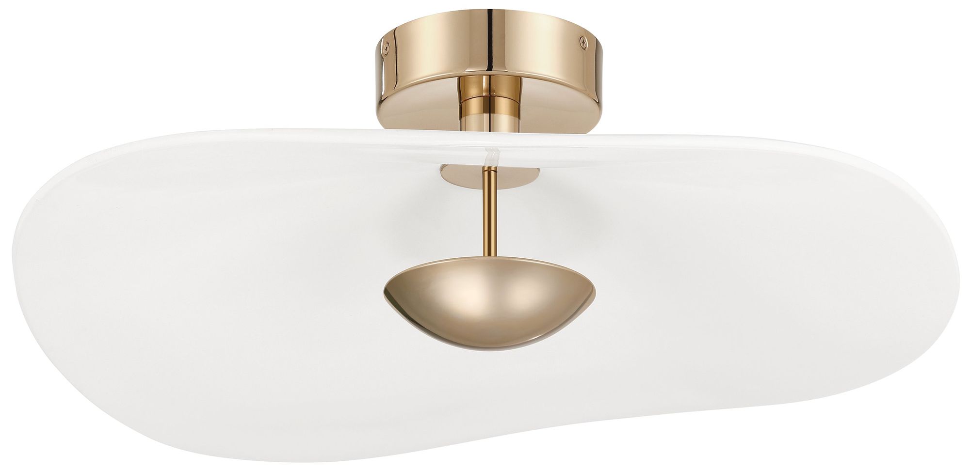 Image 3 Thesis Novella 24" Polished Gold LED Convertible Pendant more views