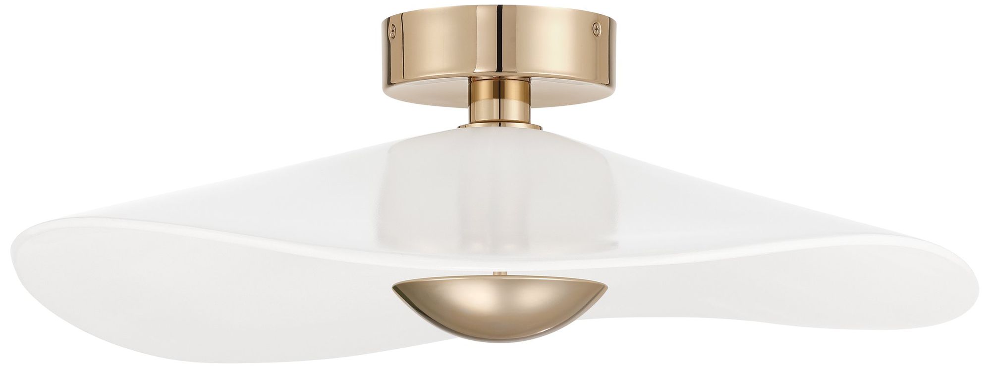 Image 5 Thesis Novella 24" Polished Gold LED Convertible Pendant more views