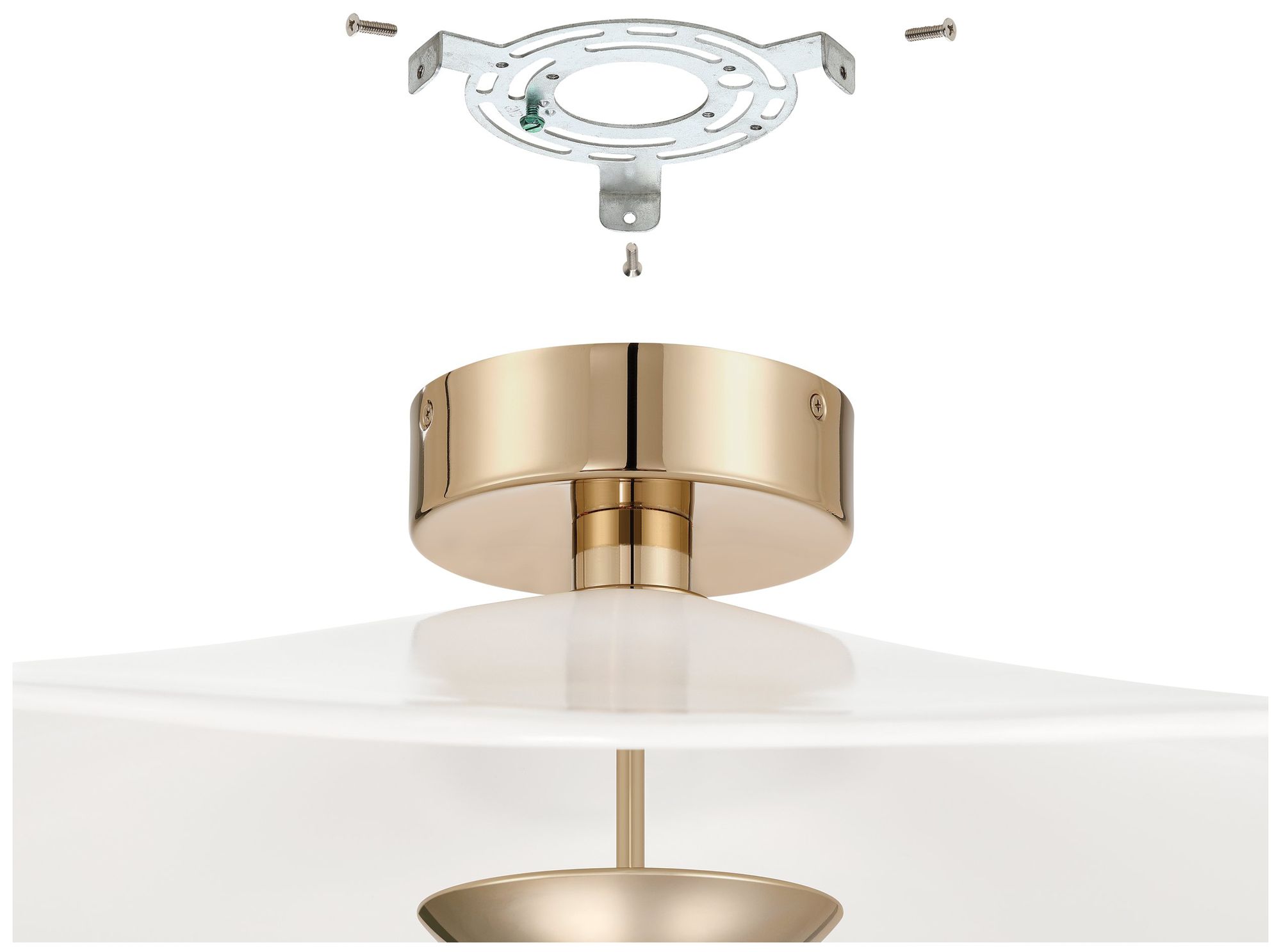 Image 7 Thesis Novella 24" Polished Gold LED Convertible Pendant more views