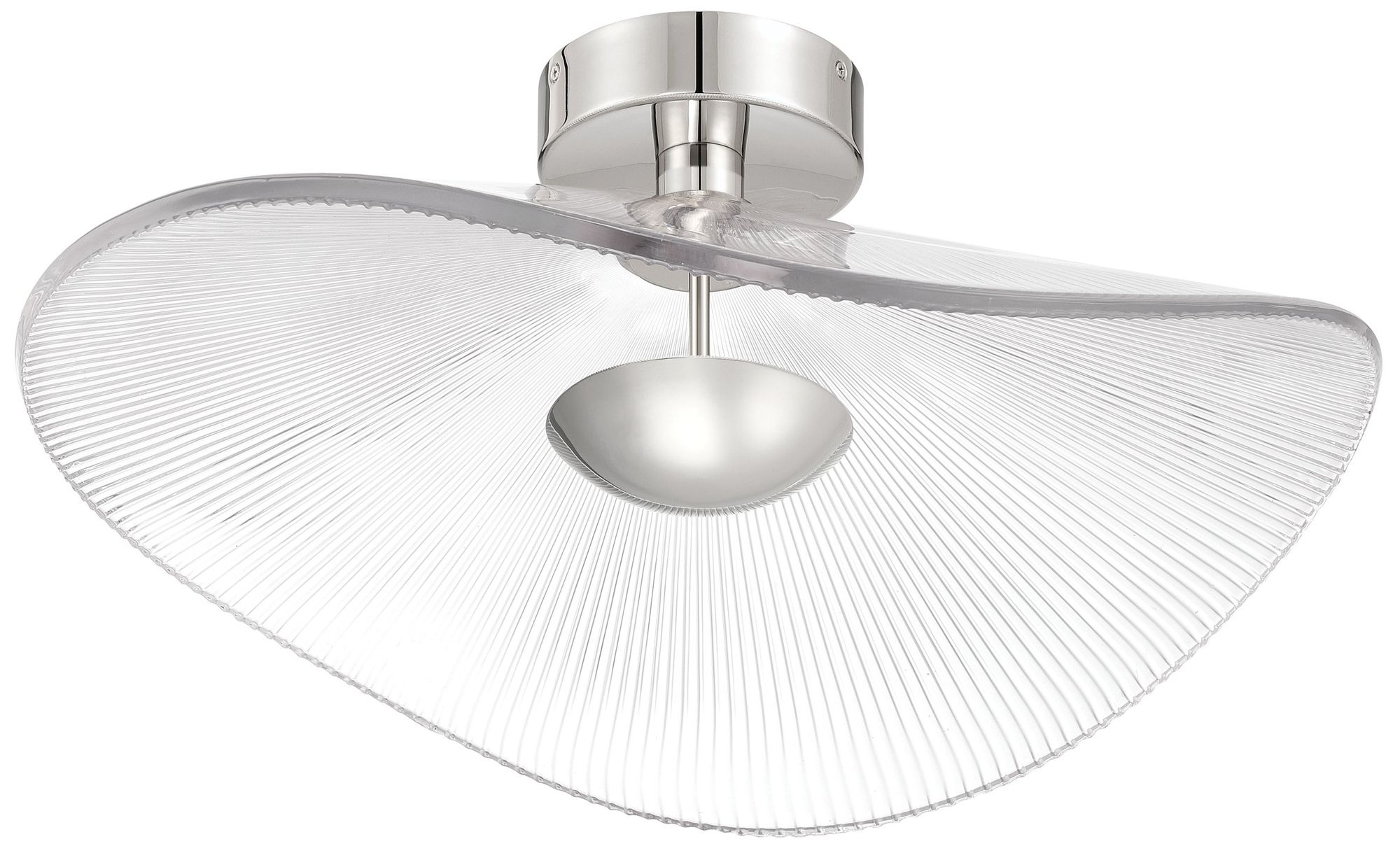 Image 3 Thesis Novella 24" Polished Nickel LED Convertible Pendant more views