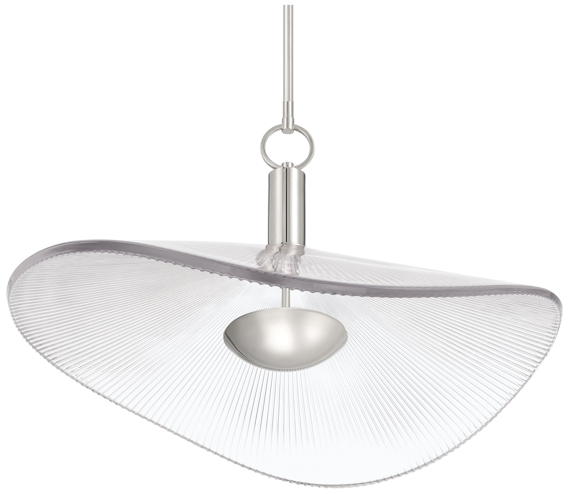 Image 6 Thesis Novella 24" Polished Nickel LED Convertible Pendant more views