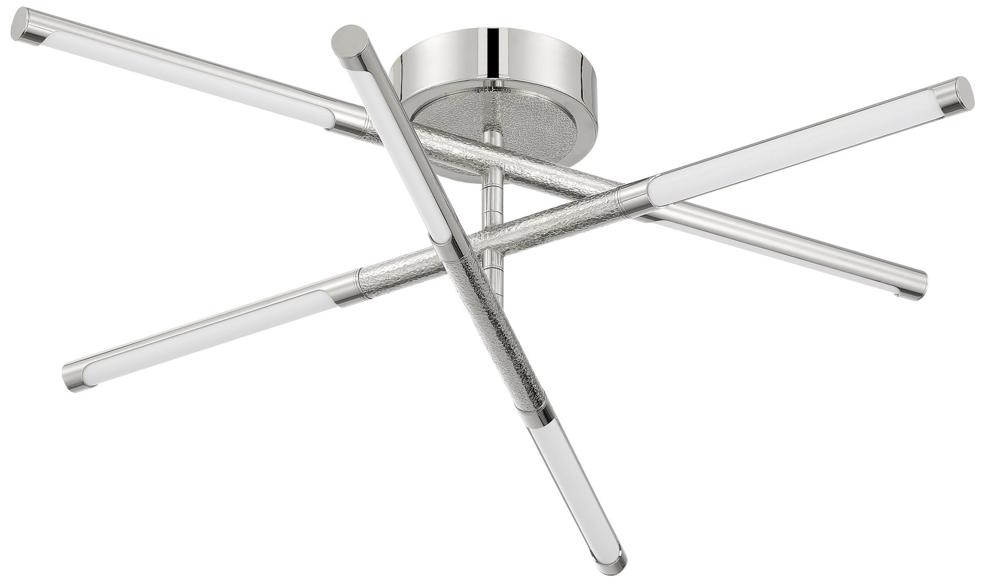 Image 3 Thesis Overture 24" 6 Light Polished Nickel 5CCT LED Chandelier more views