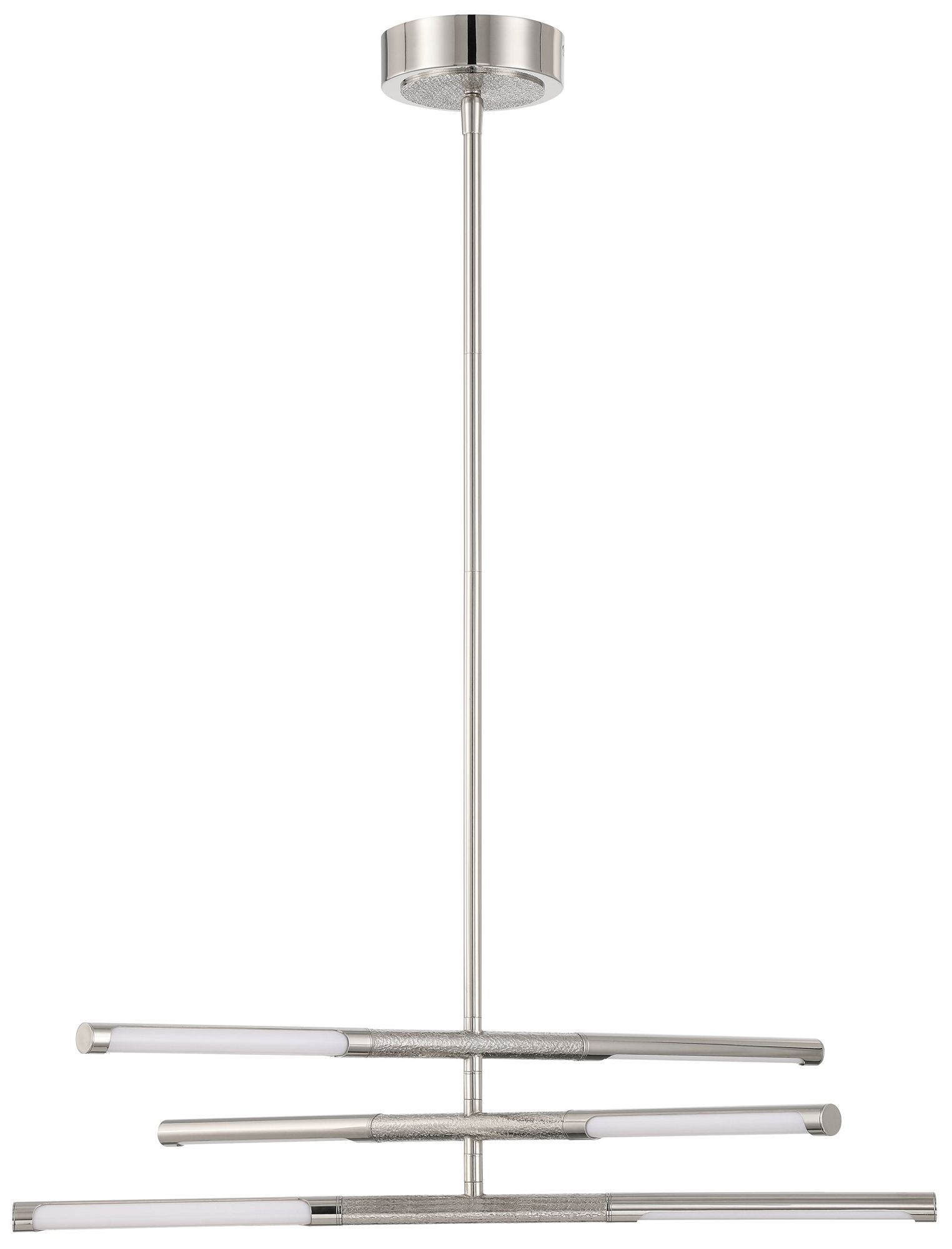 Image 4 Thesis Overture 24" 6 Light Polished Nickel 5CCT LED Chandelier more views