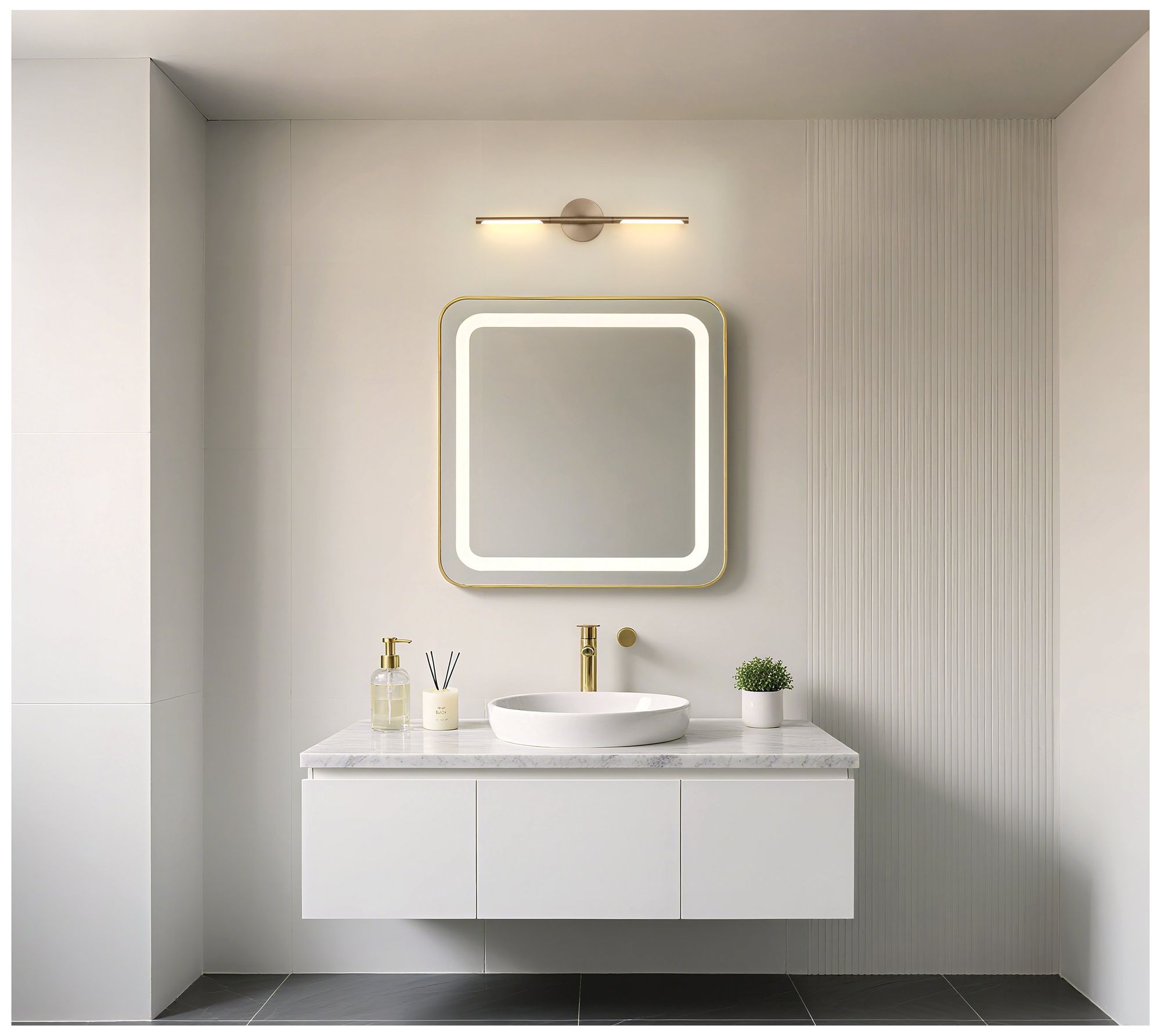 Thesis Overture 24-inch Champagne Gold 5CCT LED Vanity Light