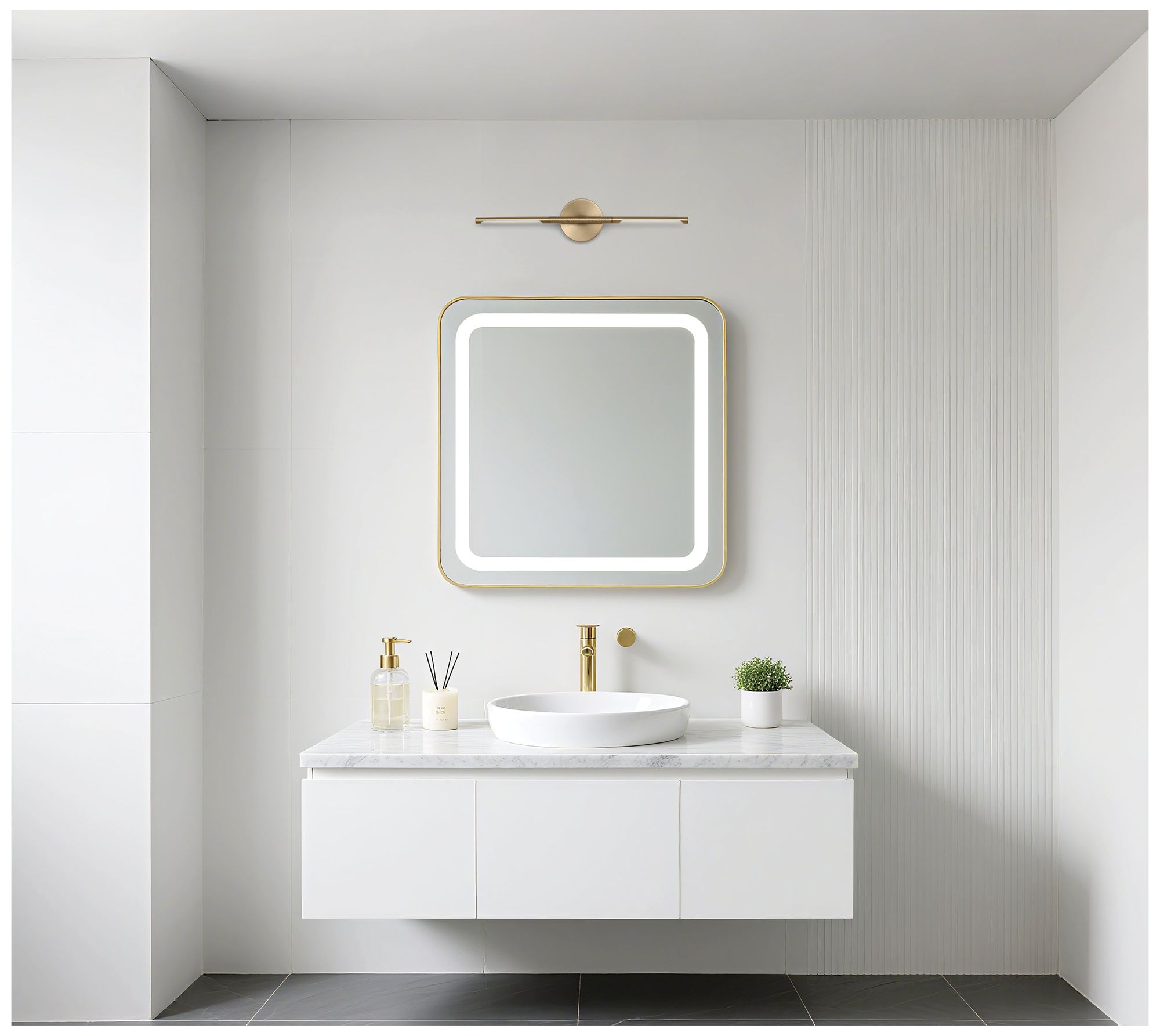 Thesis Overture 24-inch Champagne Gold 5CCT LED Vanity Light