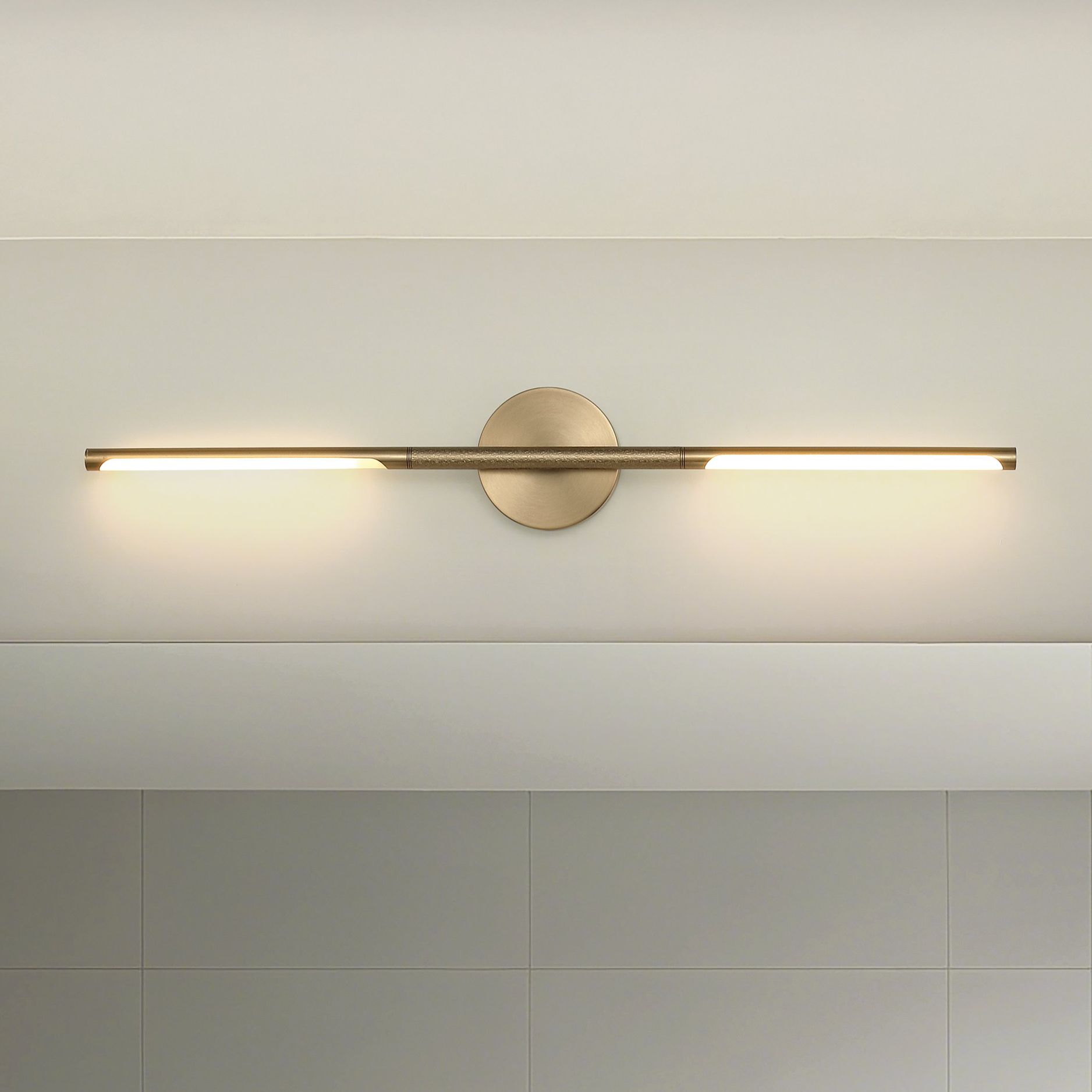 Thesis Overture 32-inch Champagne Gold 5CCT LED Vanity Light