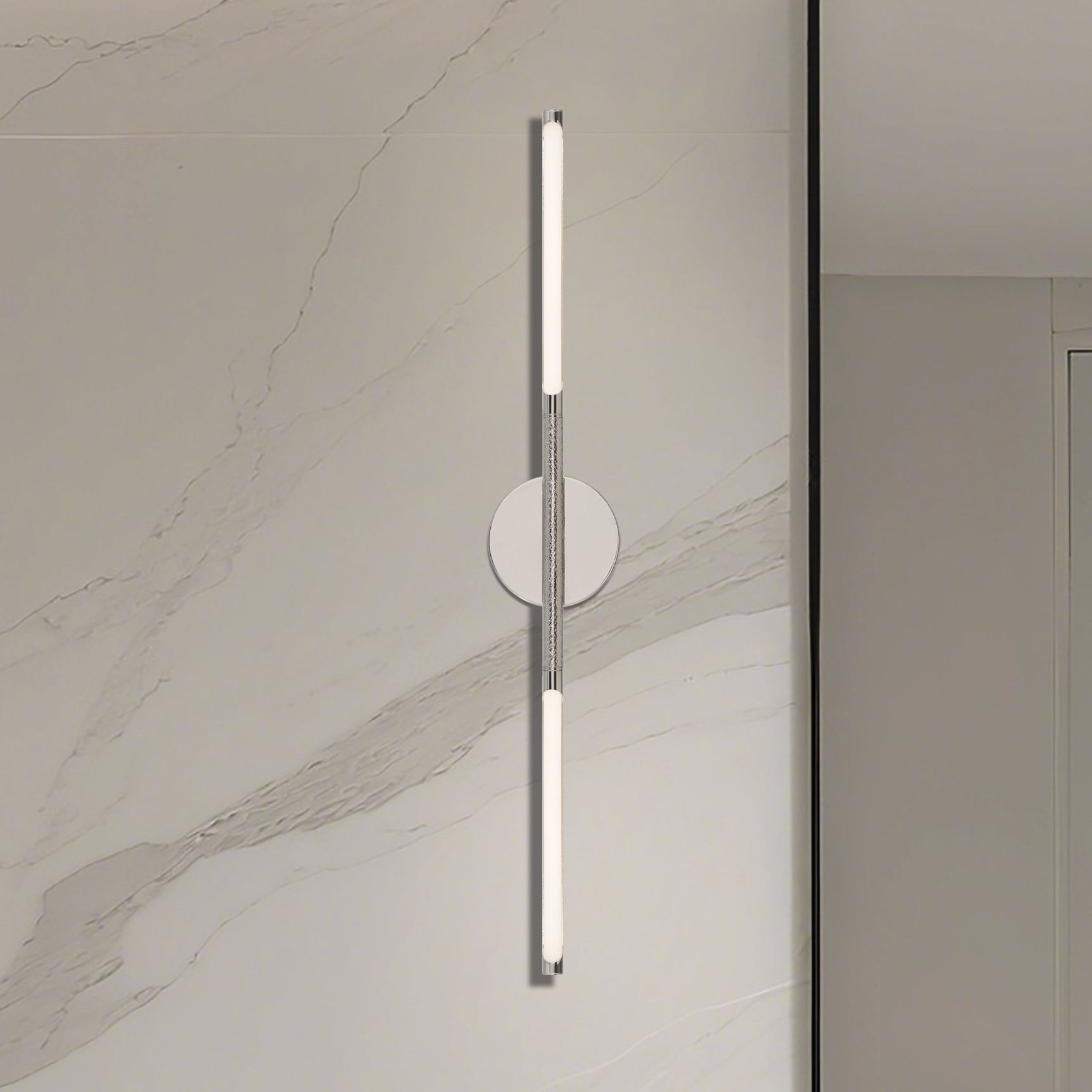 Thesis Overture 32-inch Polished Nickel 5CCT LED Vanity Light