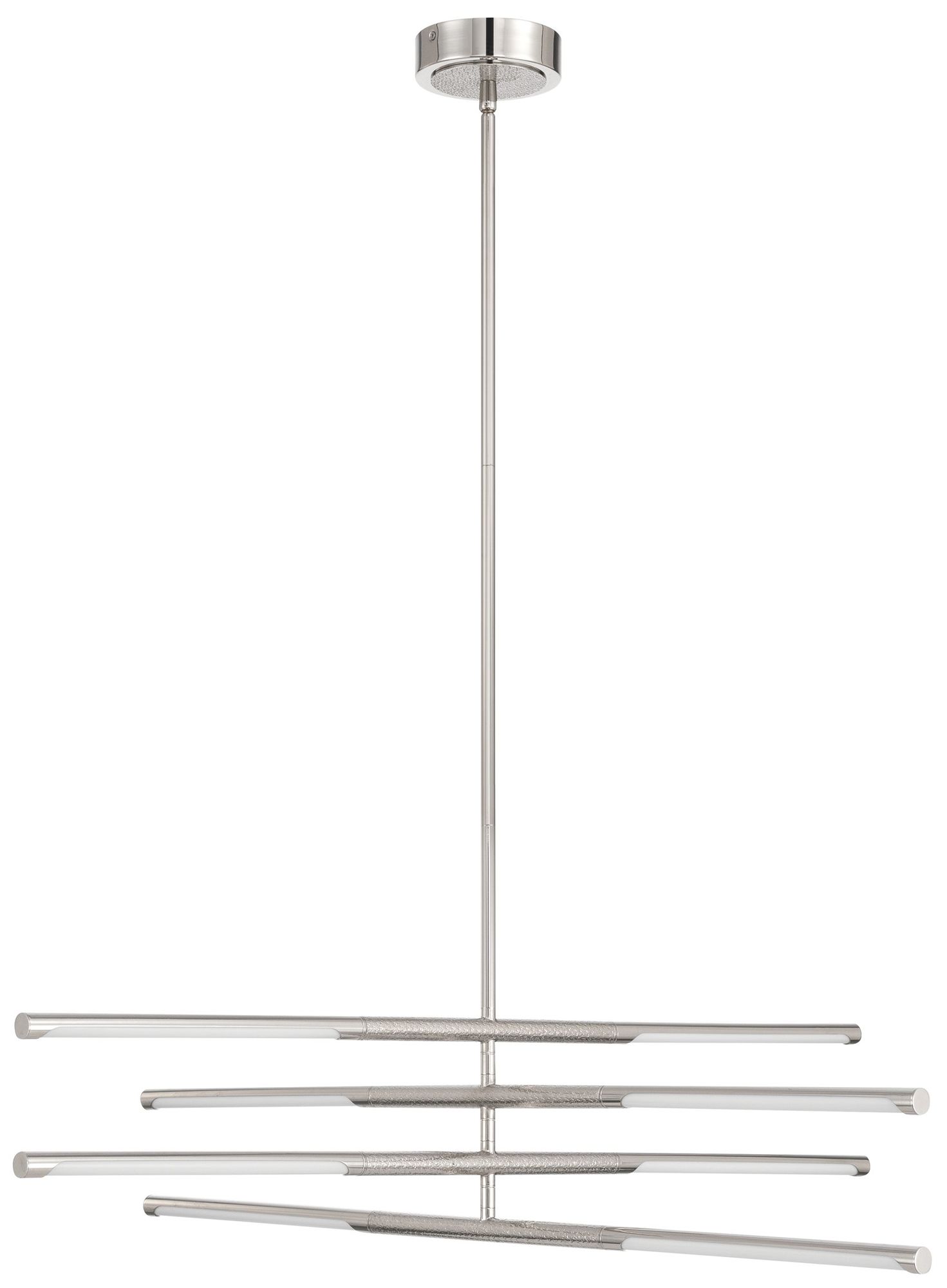 Image 4 Thesis Overture 36" 8 Light Polished Nickel 5CCT LED Chandelier more views