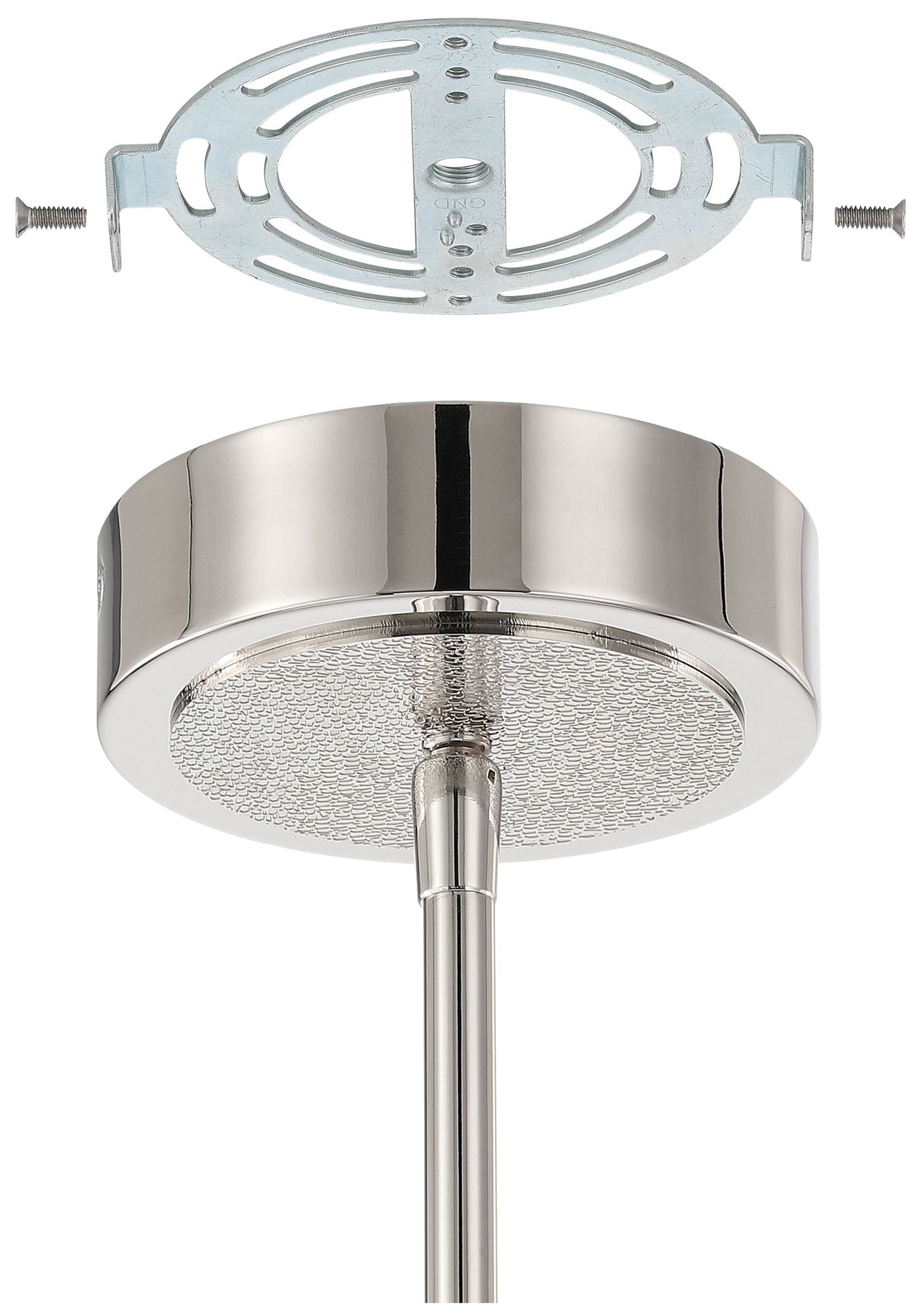 Image 7 Thesis Overture 36" 8 Light Polished Nickel 5CCT LED Chandelier more views