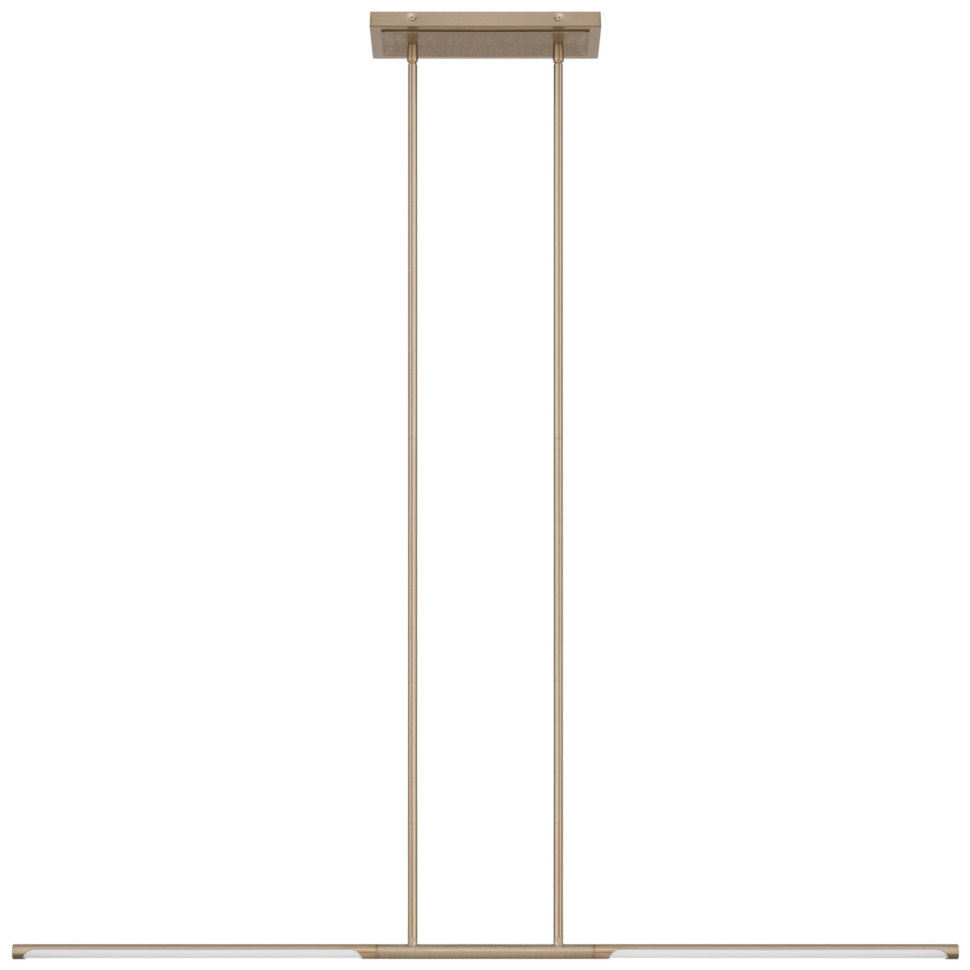 Image 3 Thesis Overture 48" 2 Light Champagne Gold 5CCT LED Linear Chandelier more views