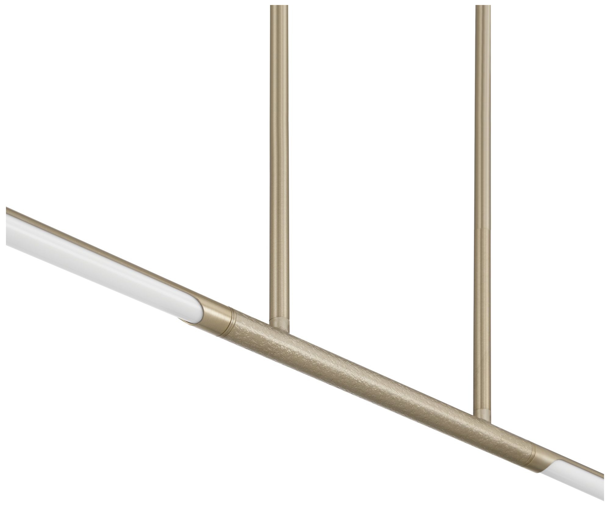 Image 4 Thesis Overture 48" 2 Light Champagne Gold 5CCT LED Linear Chandelier more views