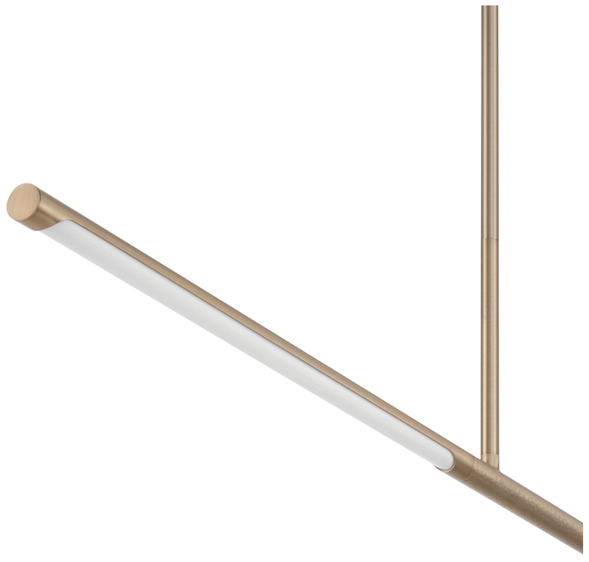 Image 5 Thesis Overture 48" 2 Light Champagne Gold 5CCT LED Linear Chandelier more views