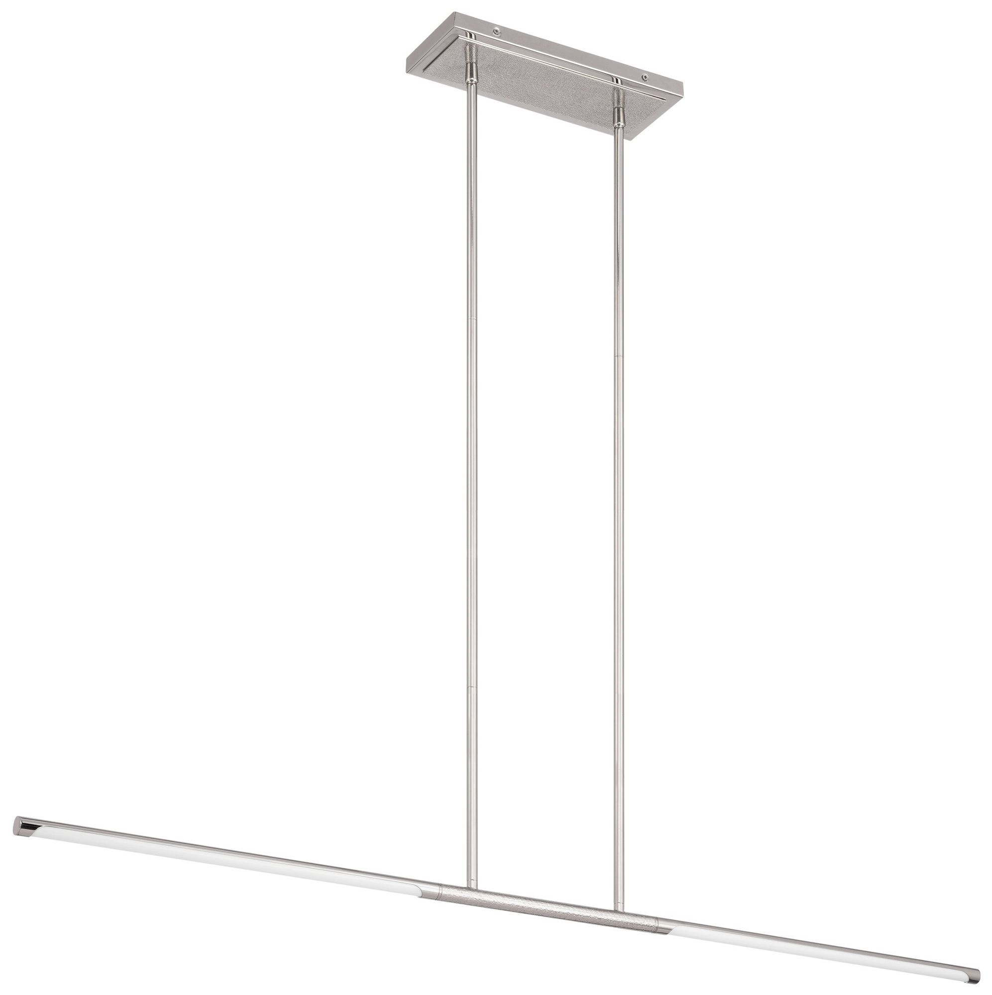 Thesis Overture 48" 2 Light Polished Nickel 5CCT LED Linear Chandelier