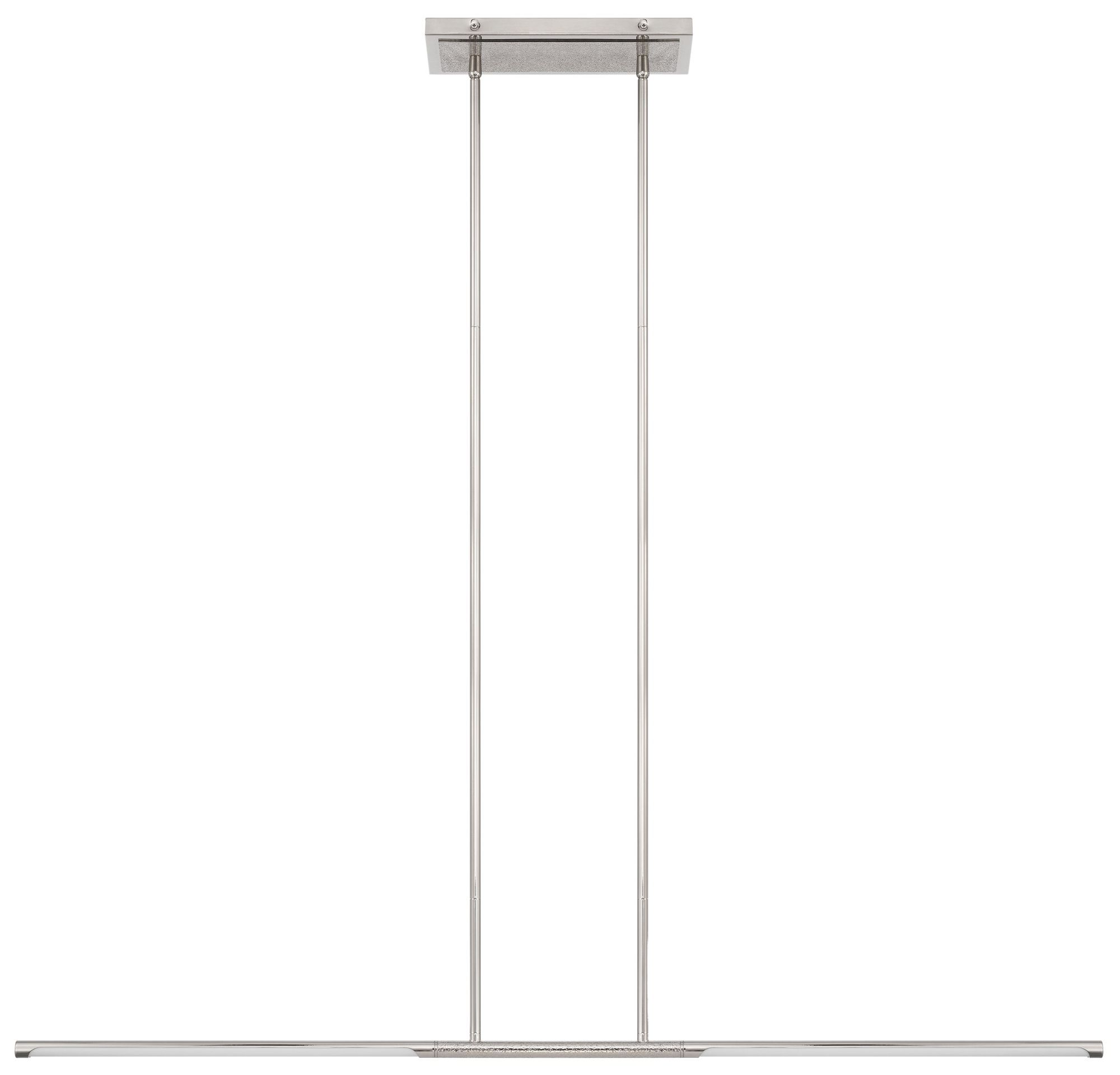 Image 3 Thesis Overture 48" 2 Light Polished Nickel 5CCT LED Linear Chandelier more views