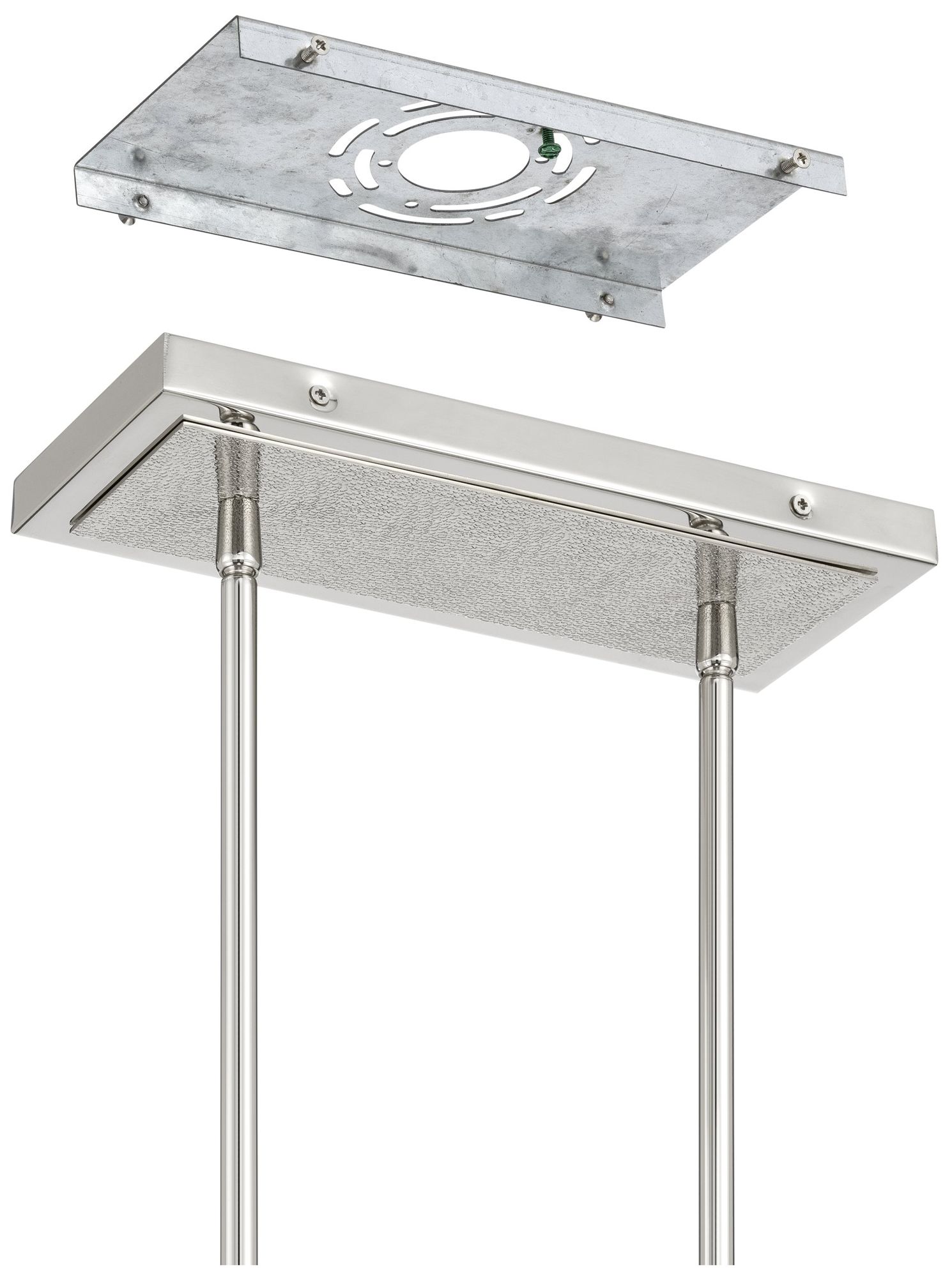 Image 6 Thesis Overture 48" 2 Light Polished Nickel 5CCT LED Linear Chandelier more views