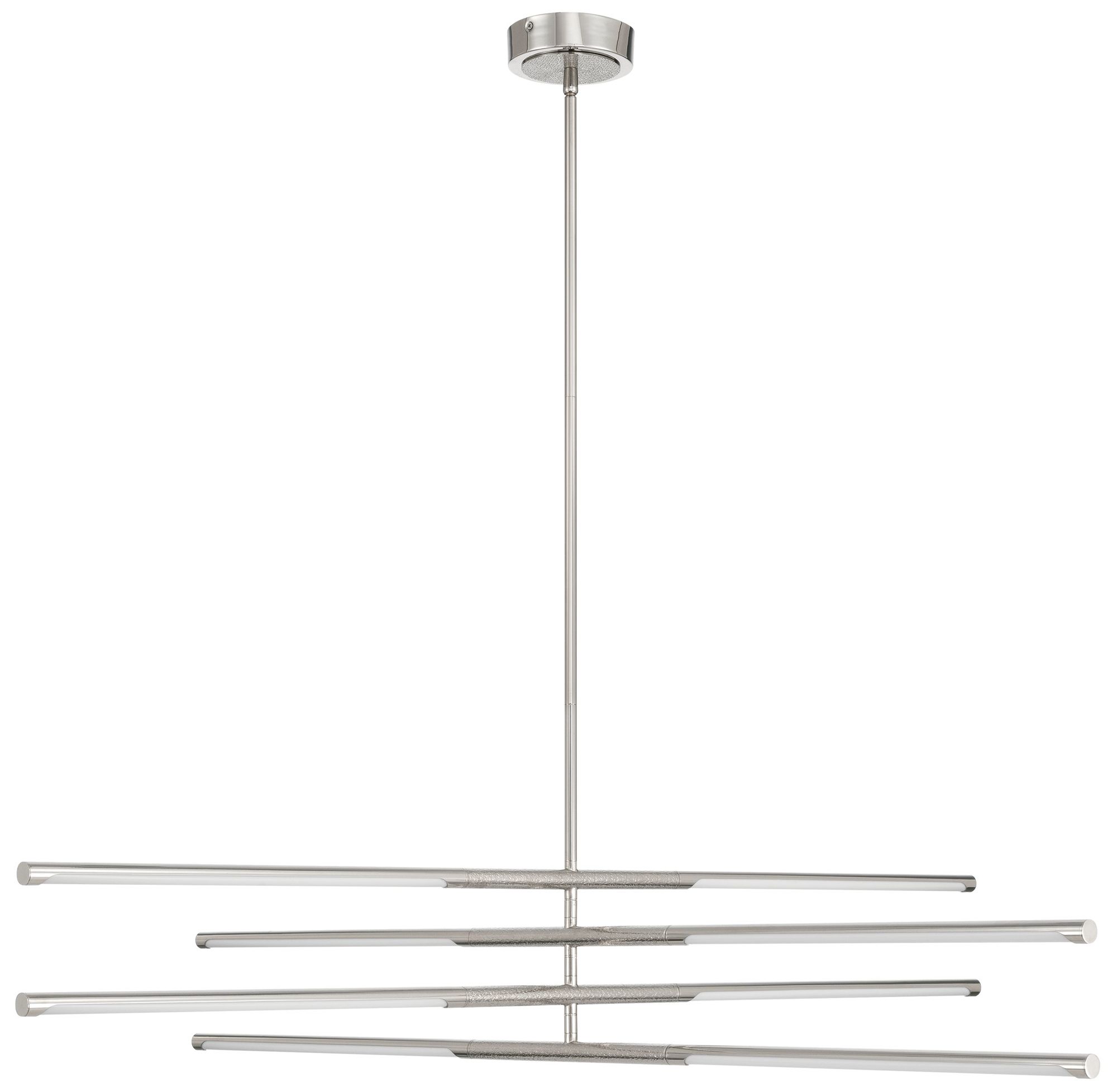 Image 4 Thesis Overture 48" 8 Light Polished Nickel 5CCT LED Chandelier more views