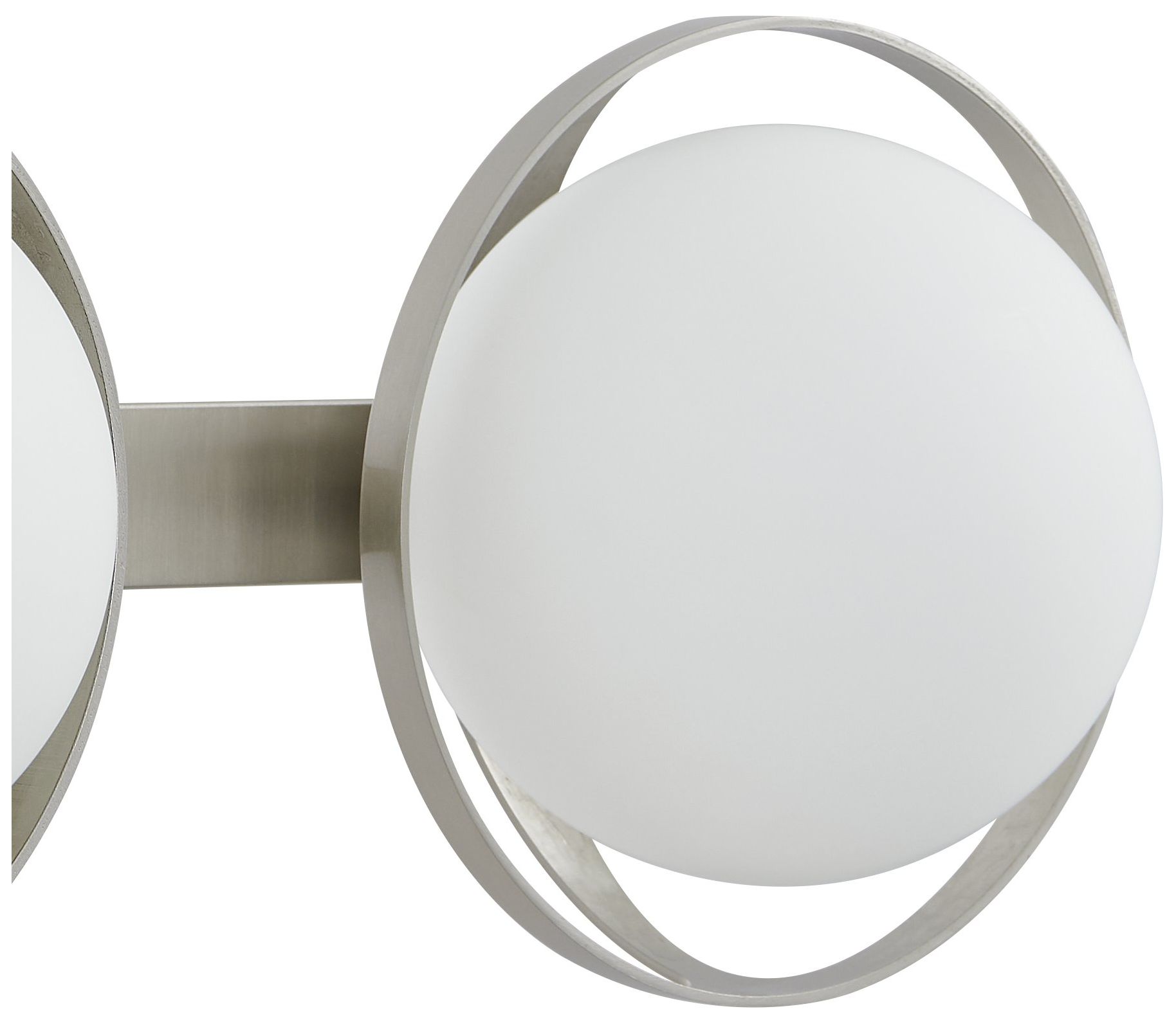 Image 5 Thesis Parker 24" Brushed Nickel Vanity Light with Etched Opal Glass Shades more views