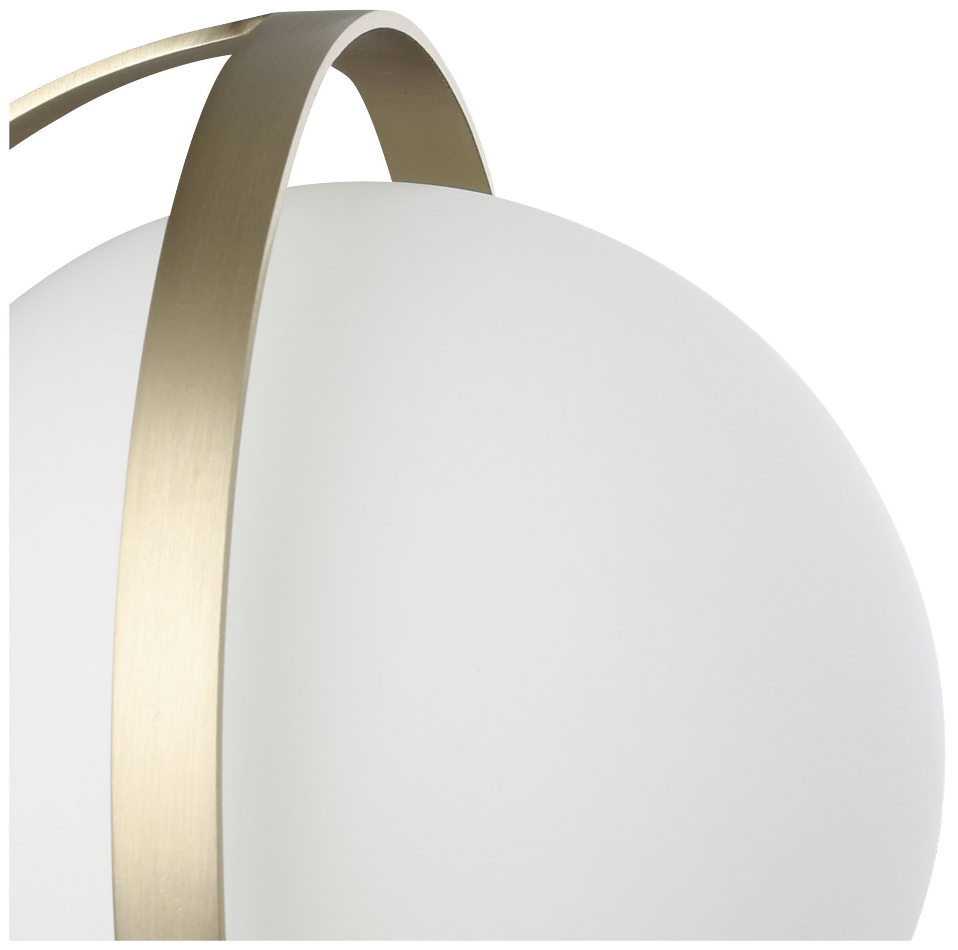 Image 5 Thesis Parker 6" Champagne Gold Vanity Light with Etched Opal Glass Shade more views