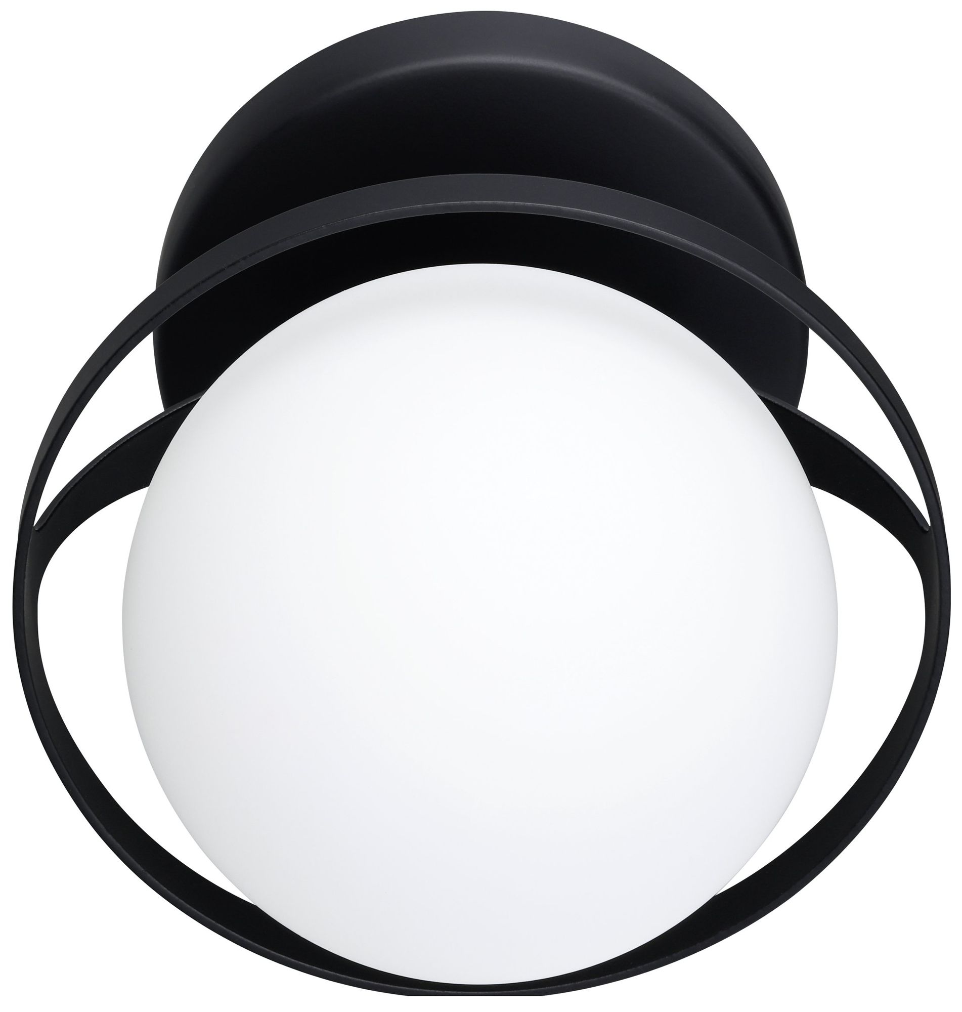 Image 3 Thesis Parker 6-inch Matte Black Vanity Light with Etched Opal Glass Shade more views