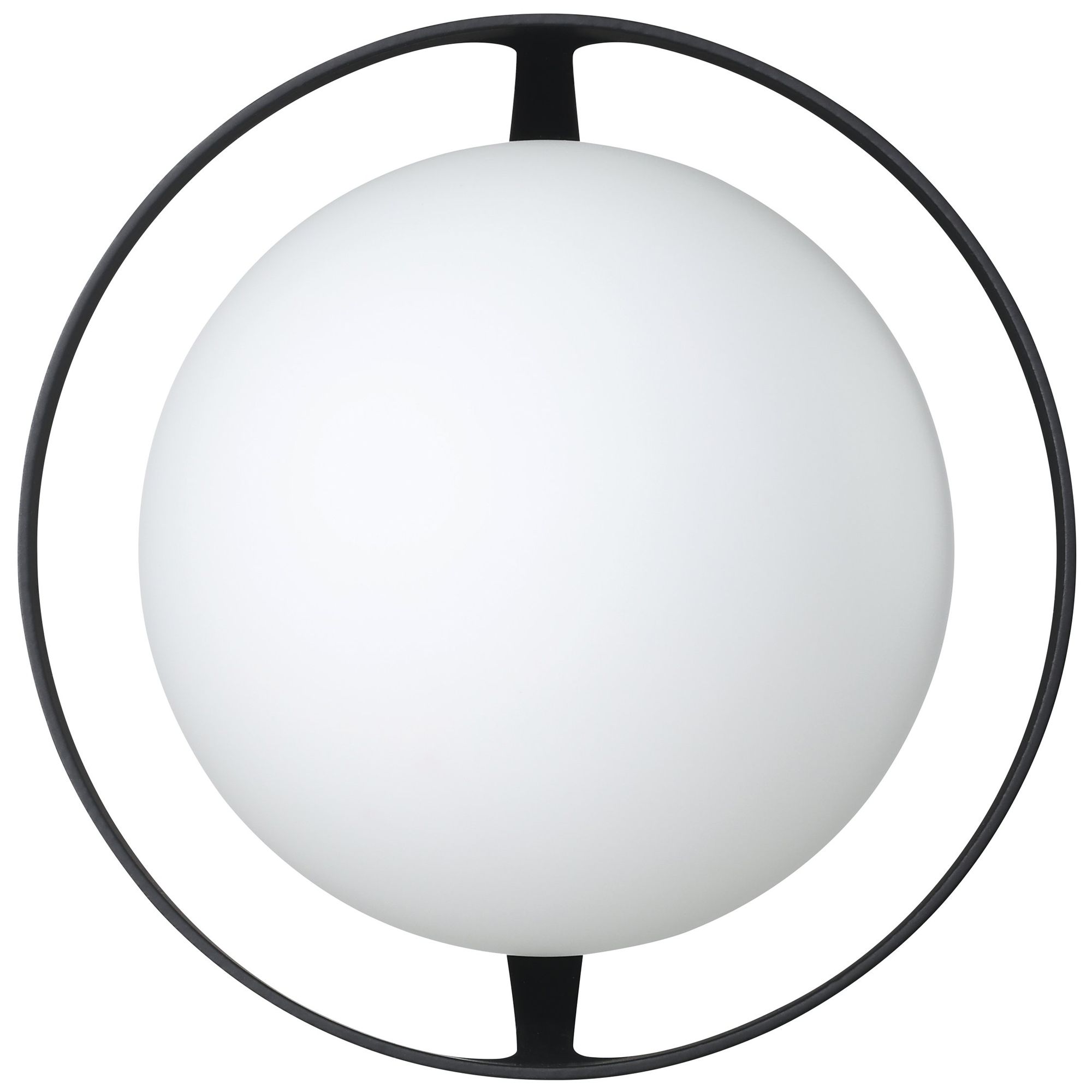 Image 4 Thesis Parker 6-inch Matte Black Vanity Light with Etched Opal Glass Shade more views