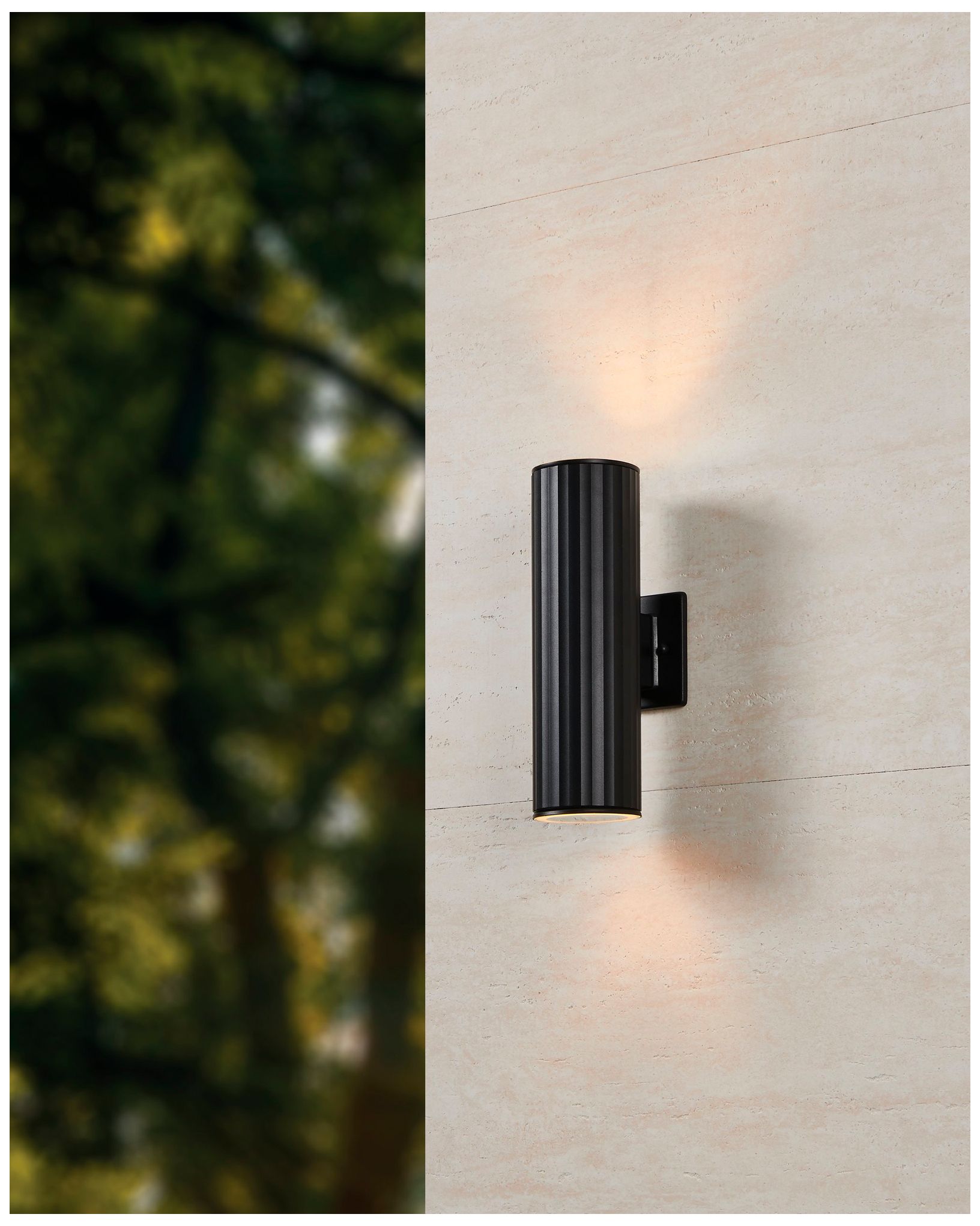 Image 7 Thesis Portillo 13 inch 2 Light Black Exterior Wall Sconce more views