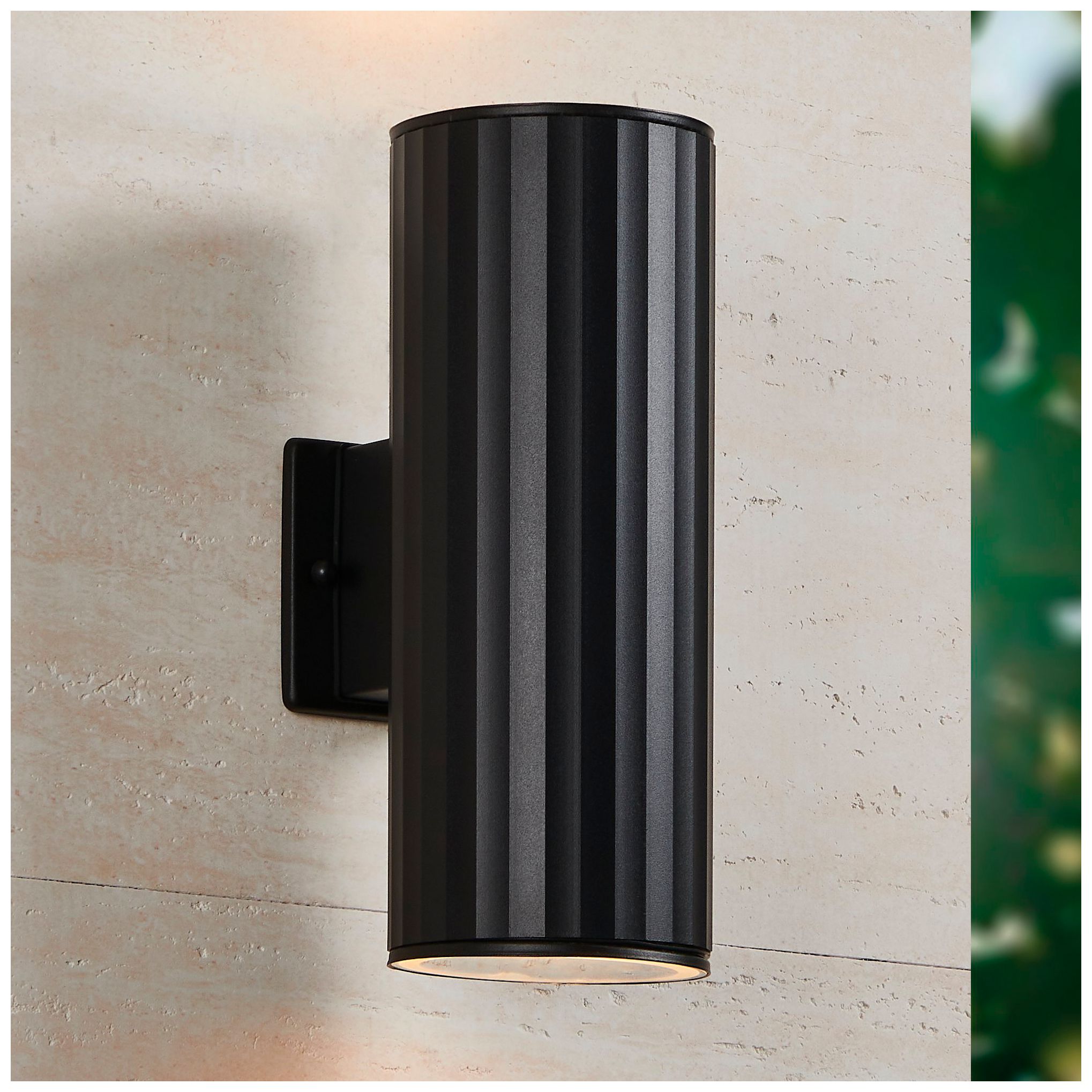 Thumbnail1 of Thesis Portillo 13 inch 2-light Black Exterior Wall Sconce