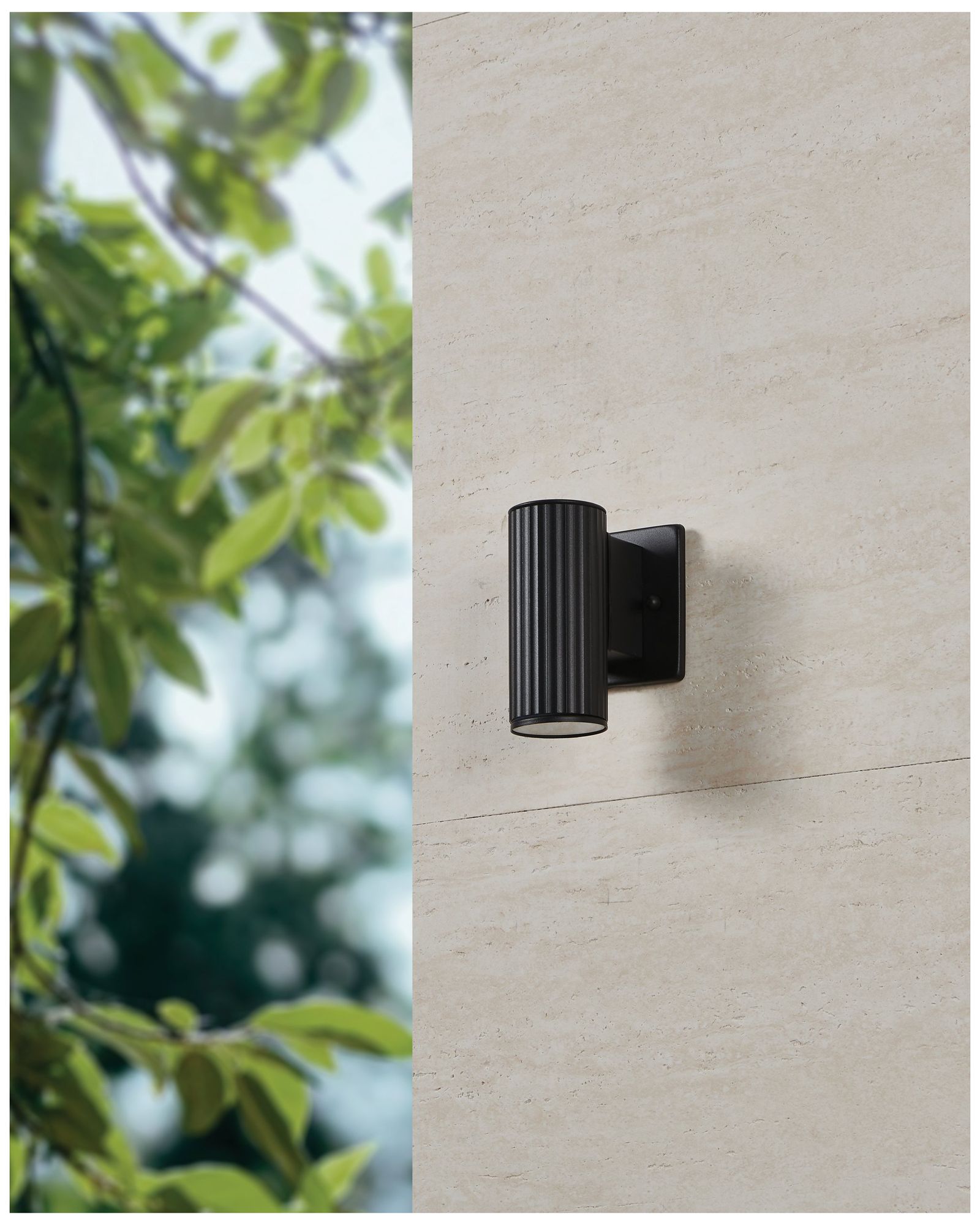 Thesis Portillo 6 inch 1-light Black Exterior Wall Sconce