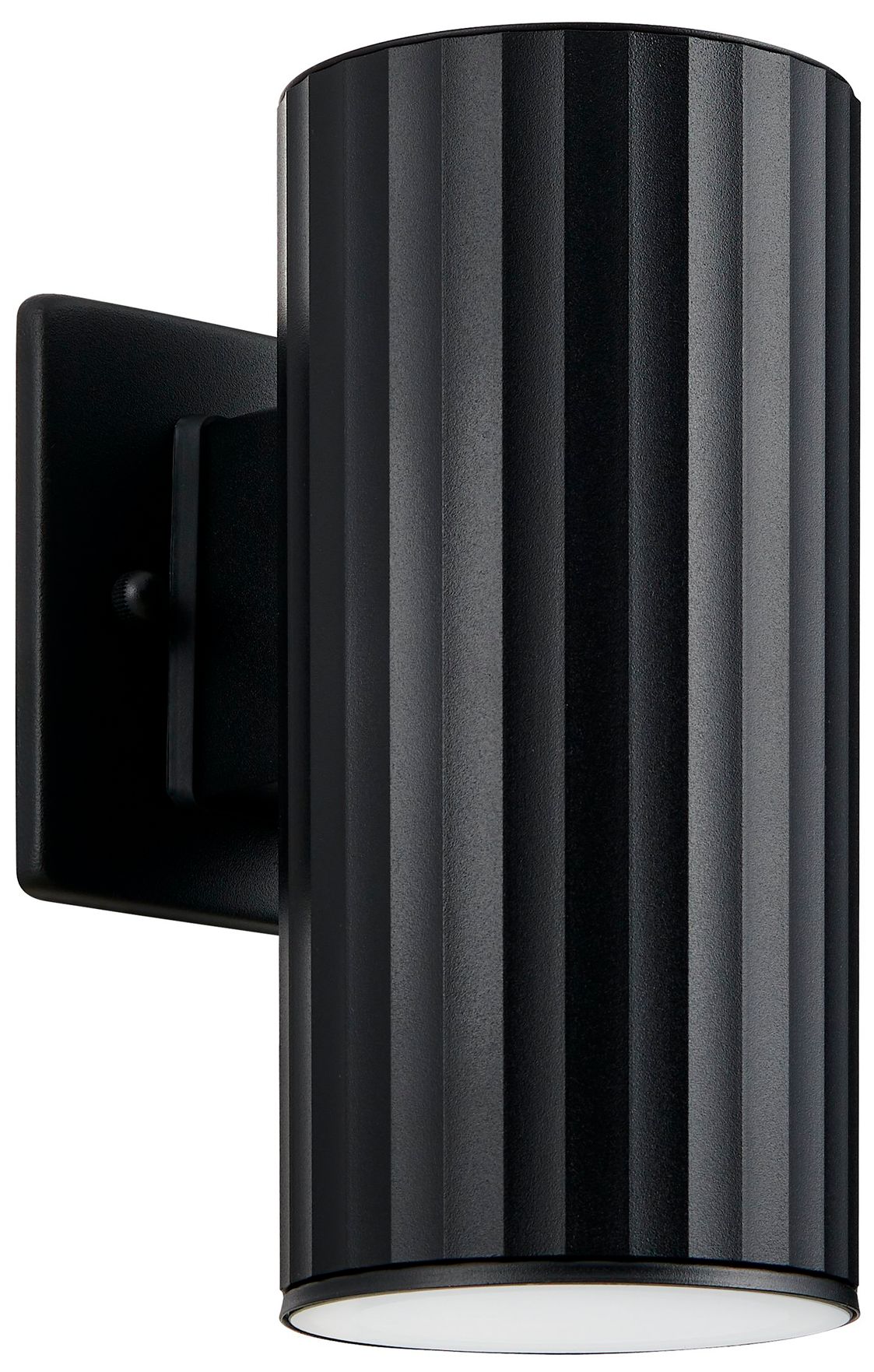 Thesis Portillo 8" 1 Light Black Exterior Wall Sconce, Black Aluminum Shade