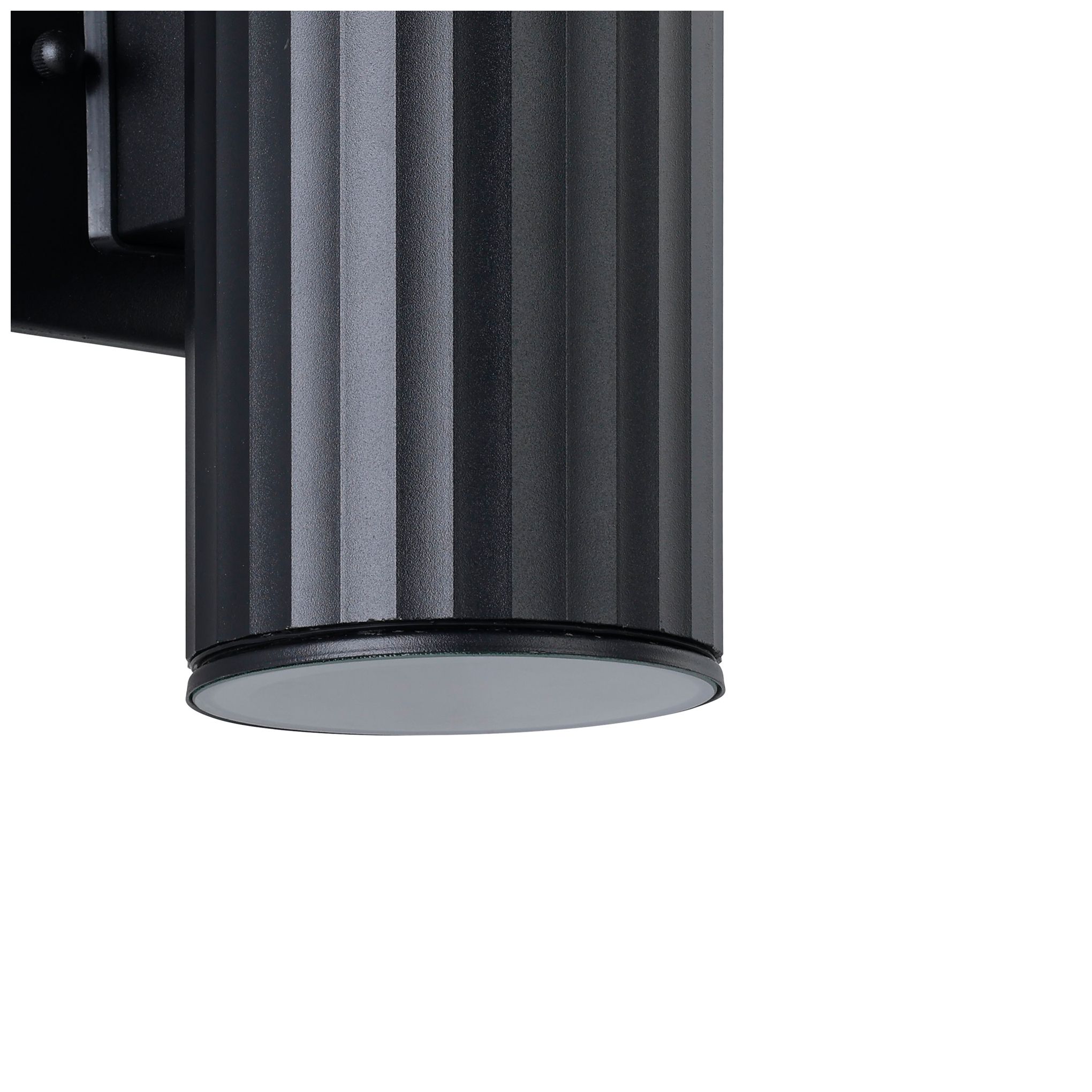 Image 5 Thesis Portillo 8" 1 Light Black Exterior Wall Sconce, Black Aluminum Shade more views