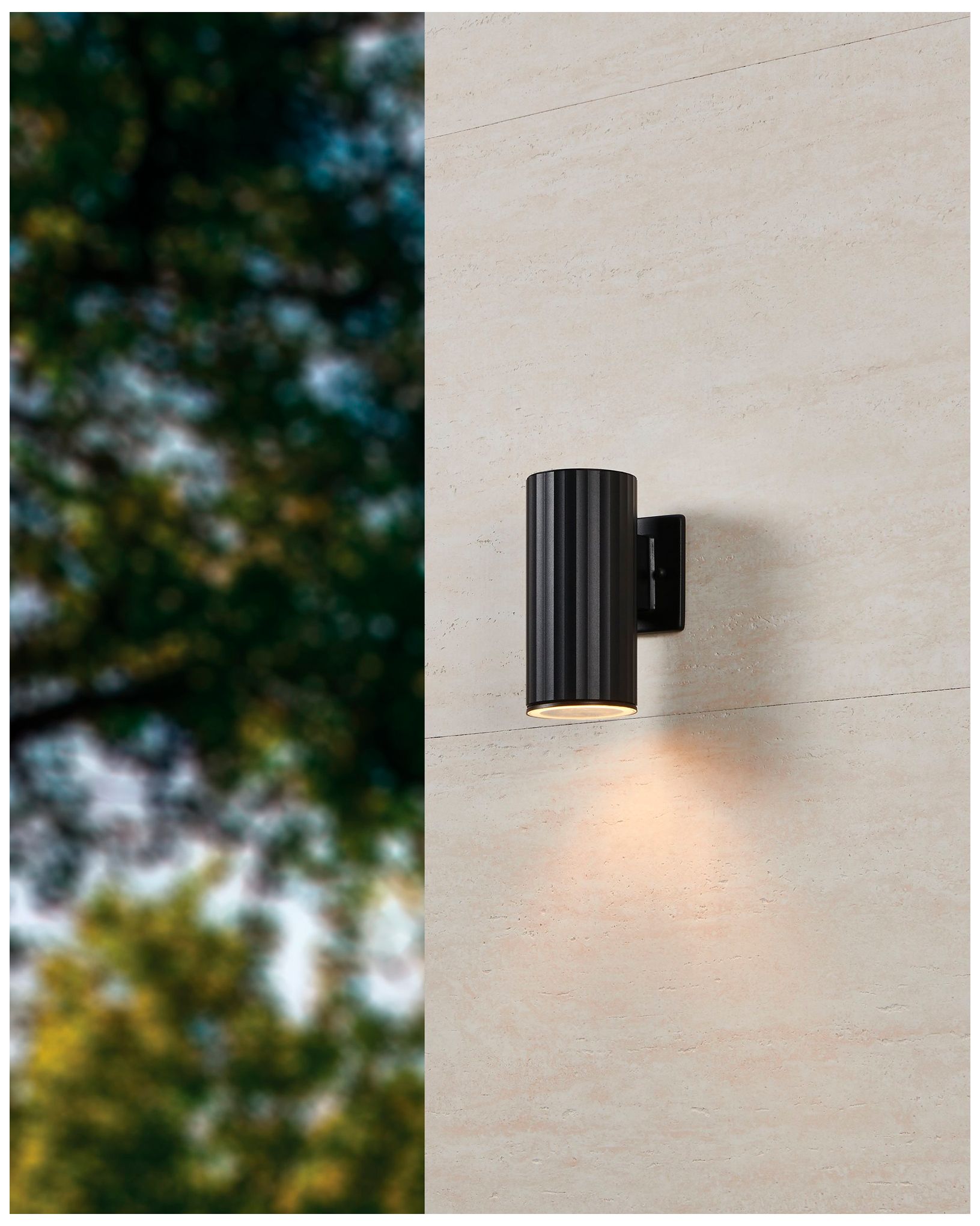 Image 7 Thesis Portillo 8" 1 Light Black Exterior Wall Sconce, Black Aluminum Shade more views