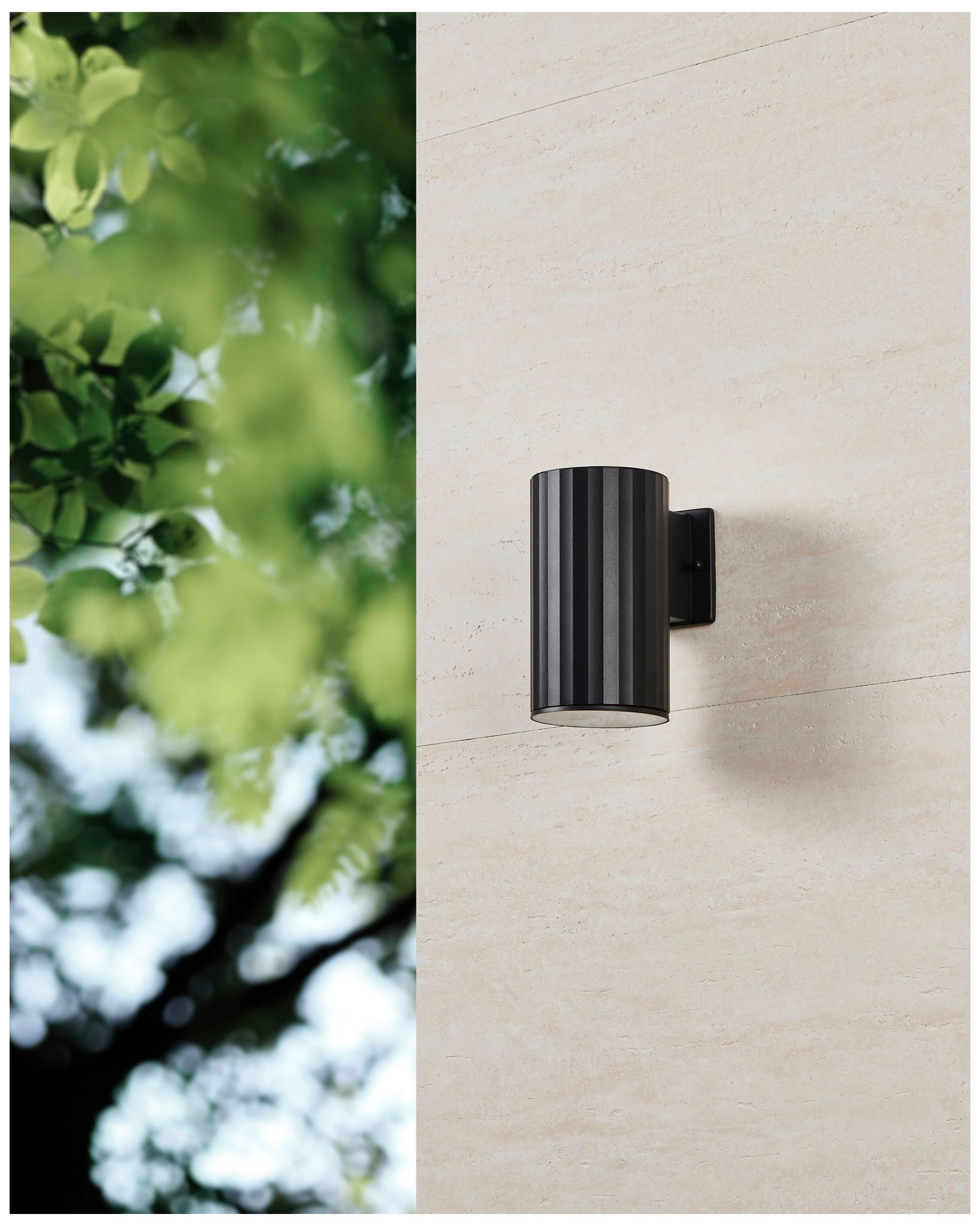 Thesis Portillo 8 inch 1-light Black Exterior Wall Sconce