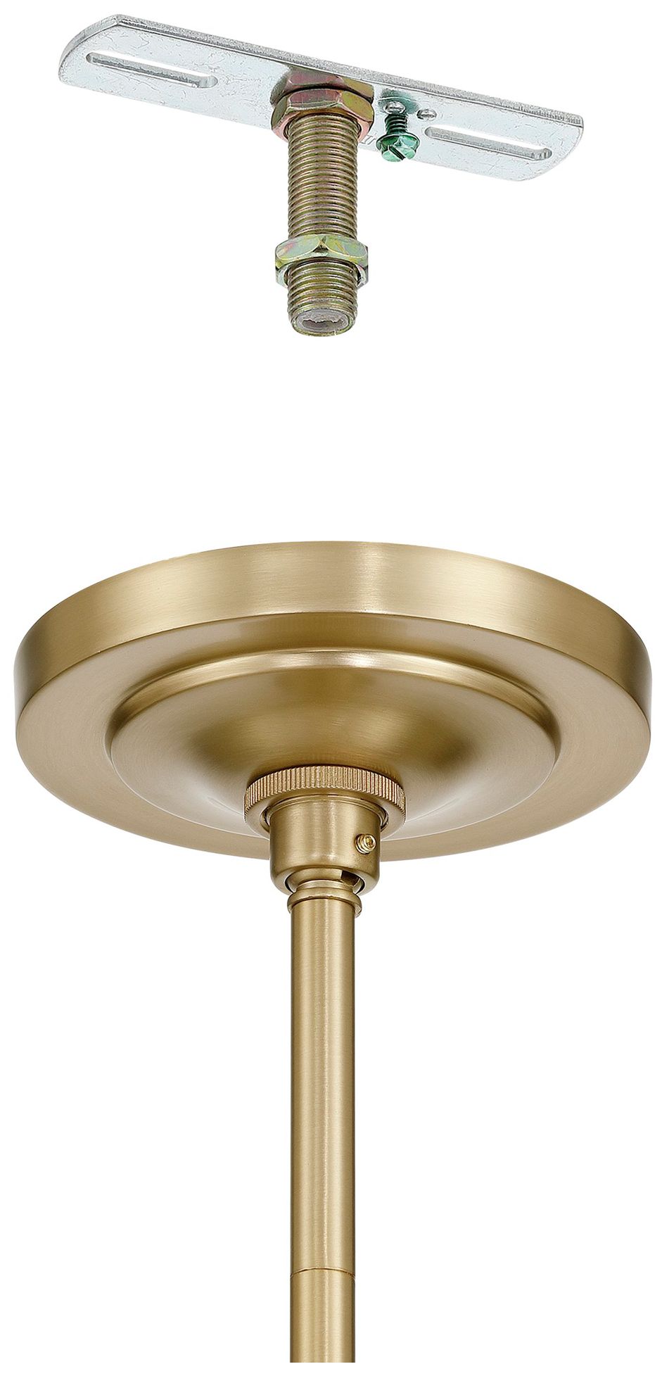 Image 5 Thesis Presley 48" 6 Light Champagne Gold Chandelier w/ Clear Glass Drops more views