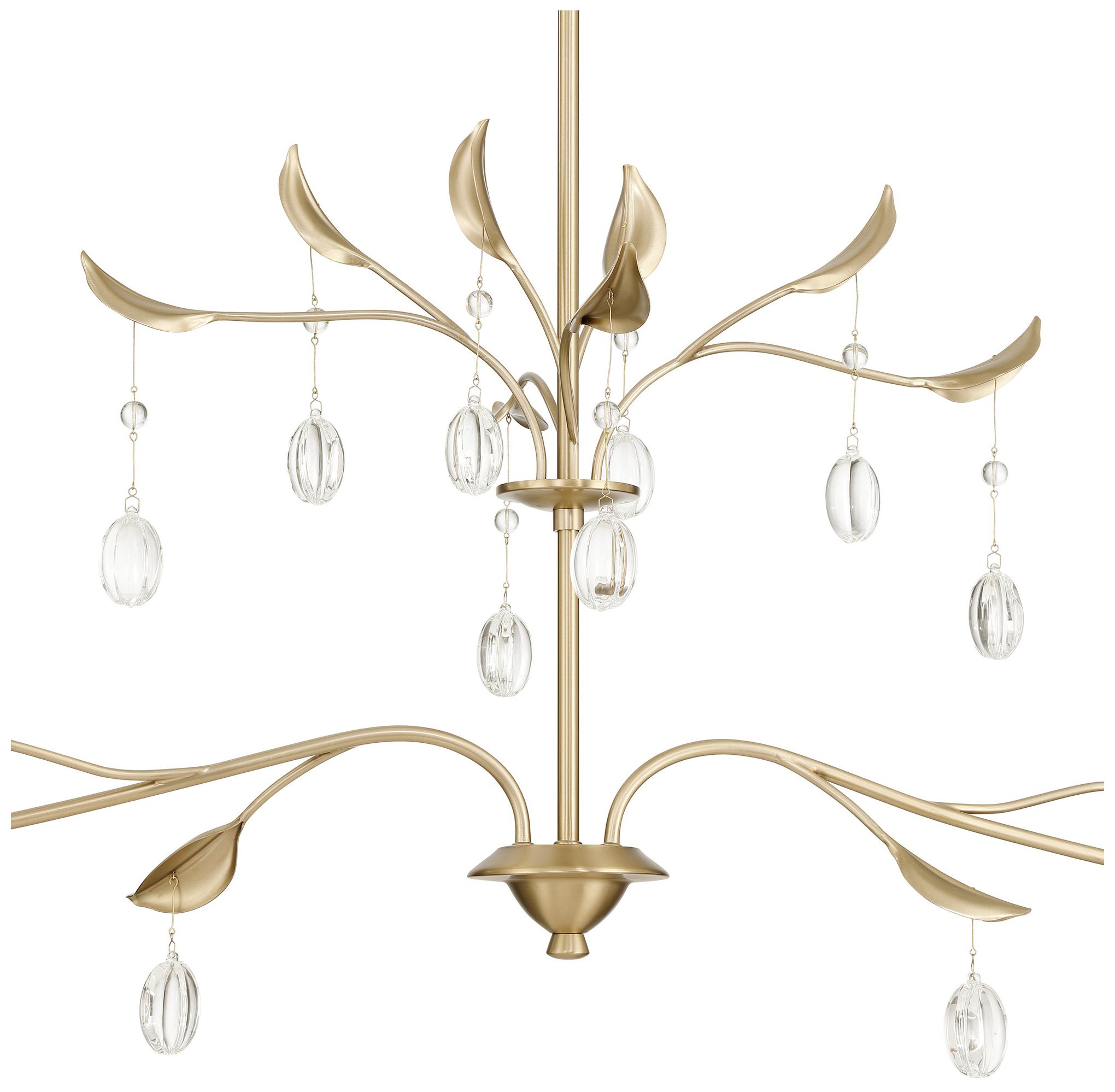 Image 6 Thesis Presley 56" 2 Light Champagne Gold Linear Chandelier more views