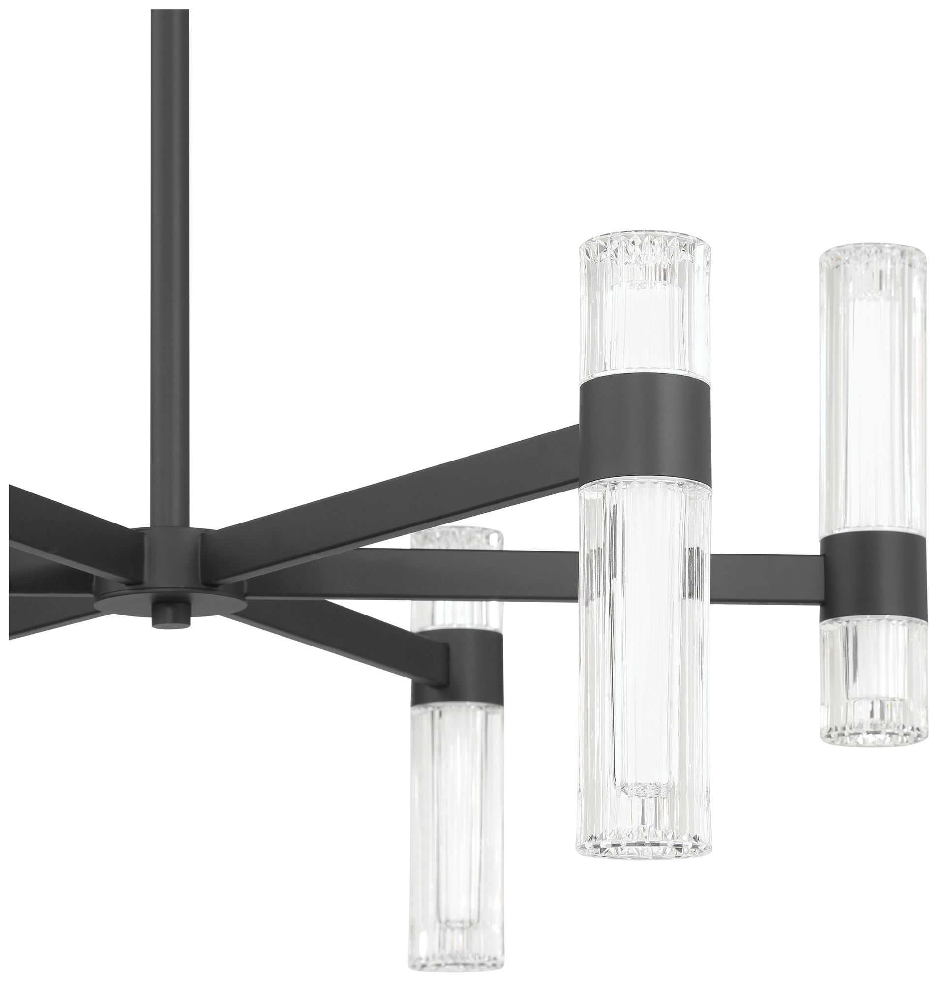 Image 5 Thesis Ristretto 30" 12 Light Matte Black LED Chandelier more views