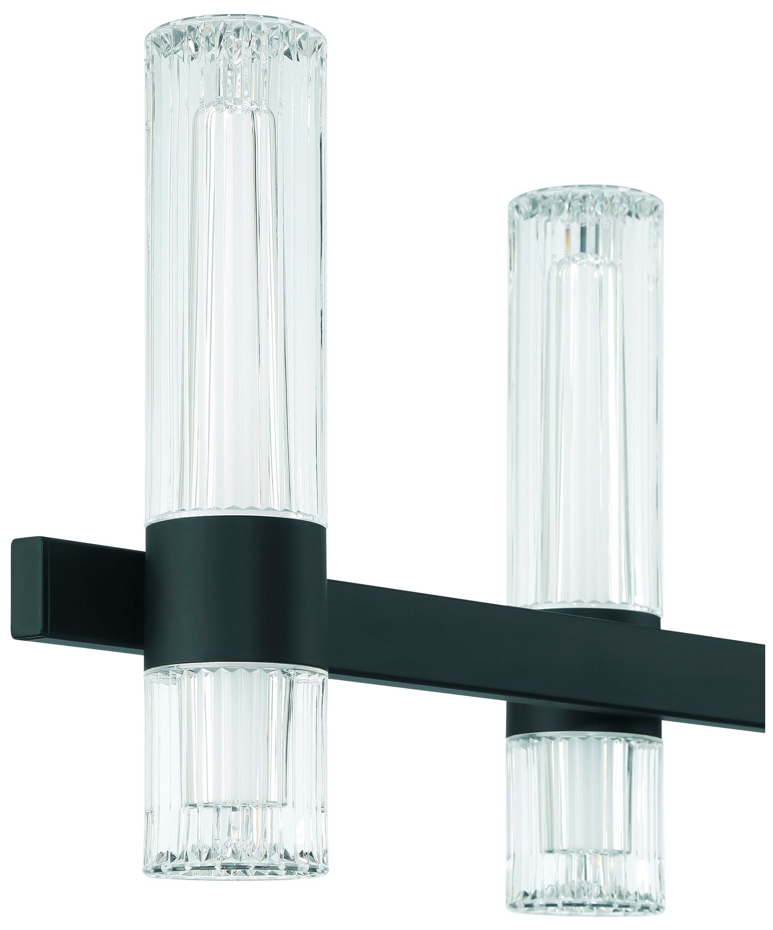 Image 6 Thesis Ristretto 50" 12 Light Matte Black LED Linear Chandelier more views