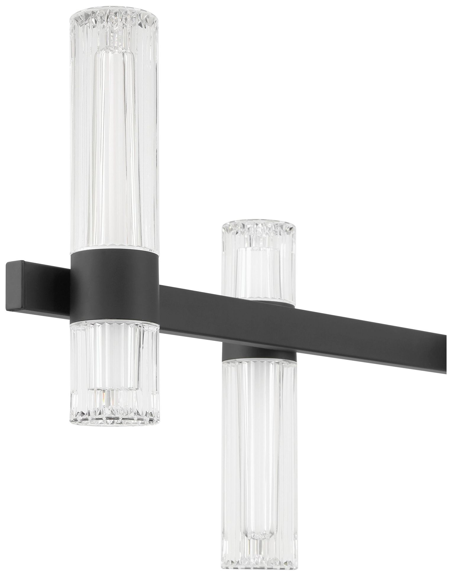 Image 7 Thesis Ristretto 50" 12 Light Matte Black LED Linear Chandelier more views