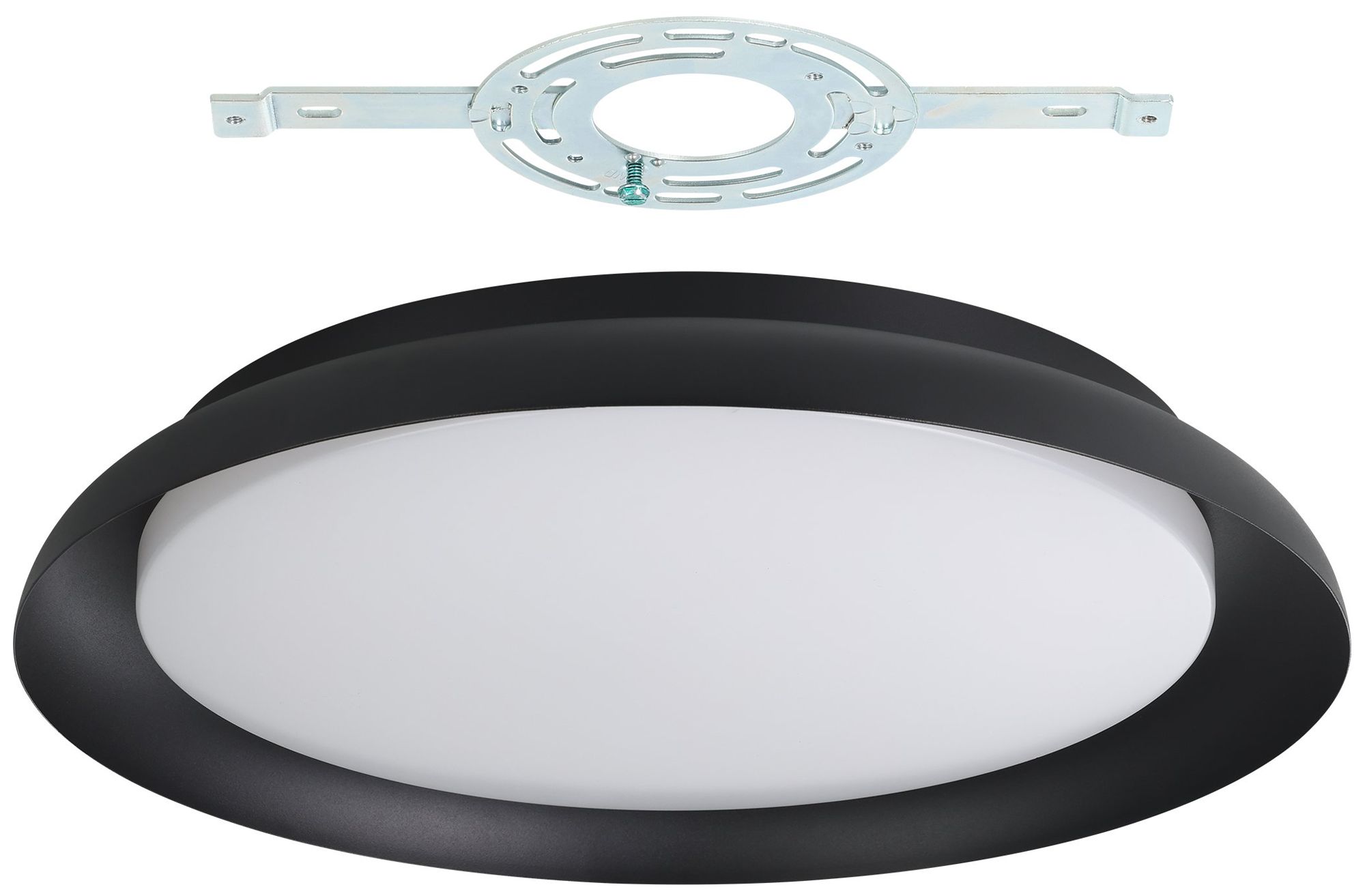 Image 5 Thesis Sebio 18 inch 1 Light Black LED Flush Mount Ceiling Light more views