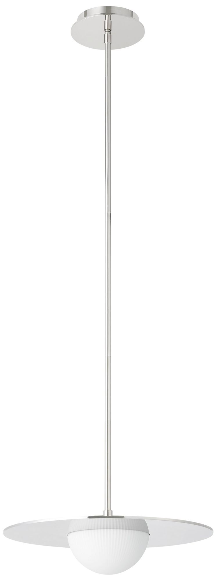 Thesis Solstice 16" Polished Nickel 5CCT LED Convertible Pendant